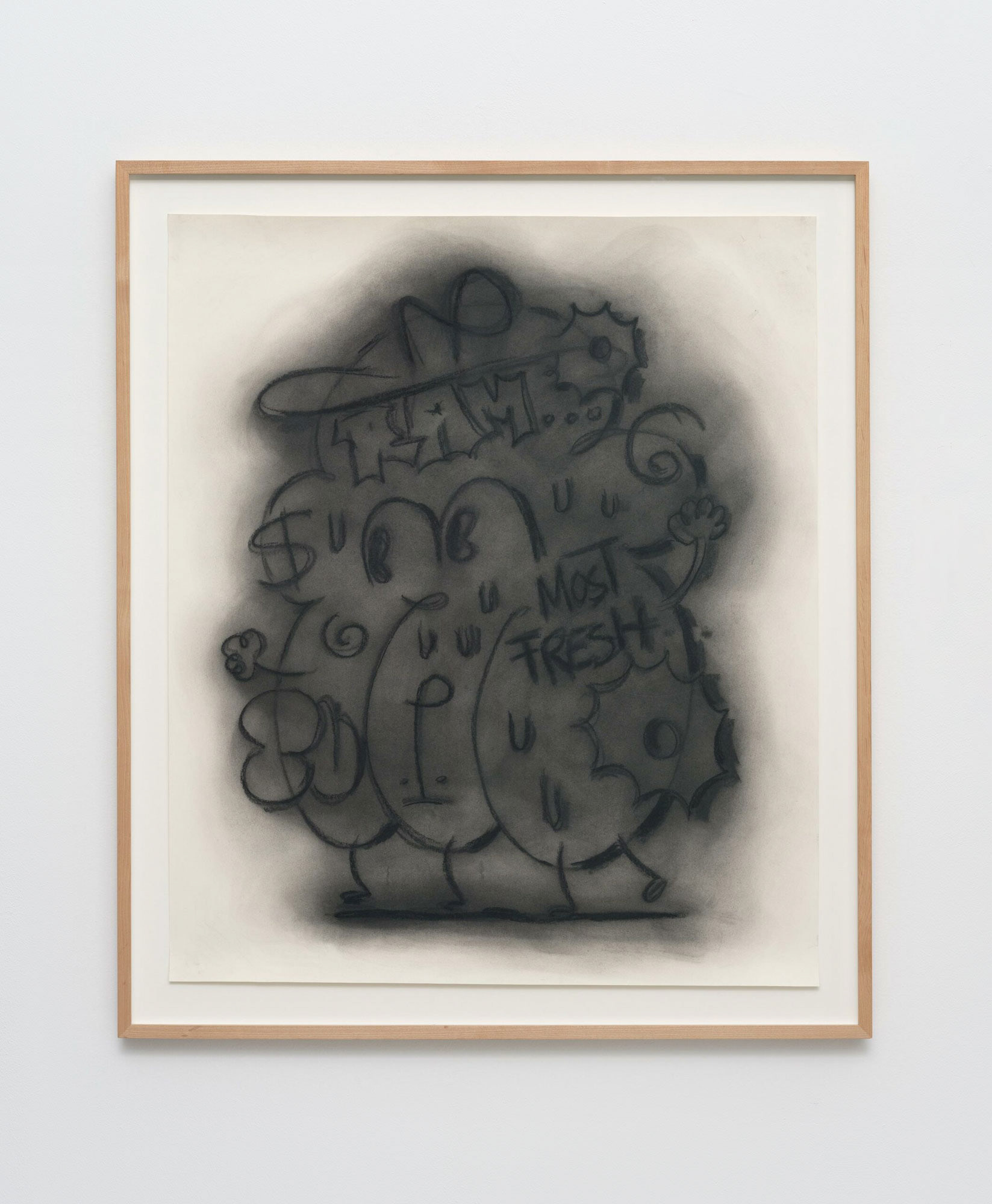 MEHMET & KAZIM “070124” 2023 CHARCOAL ON PAPER 84 X 70 CM AMK/Z 17/00