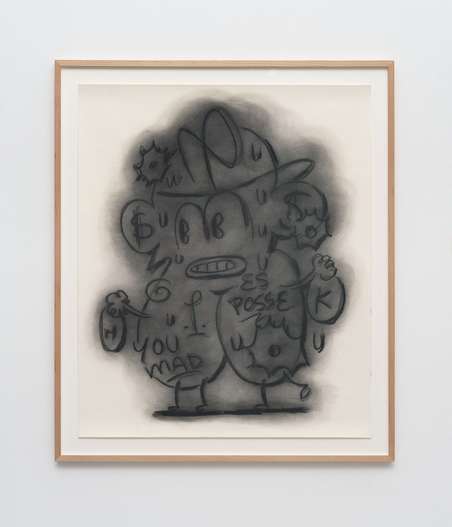 MEHMET & KAZIM “020124” 2023 CHARCOAL ON PAPER 84 X 70 CM AMK/Z 20/00