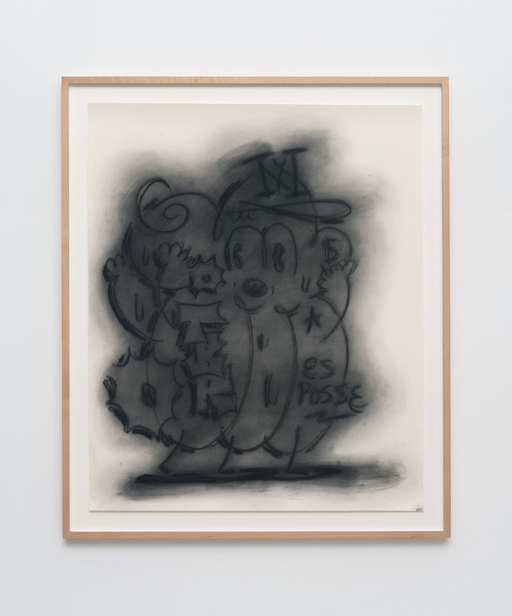 MEHMET & KAZIM “050124” 2023 CHARCOAL ON PAPER 84 X 70 CM AMK/Z 23/00