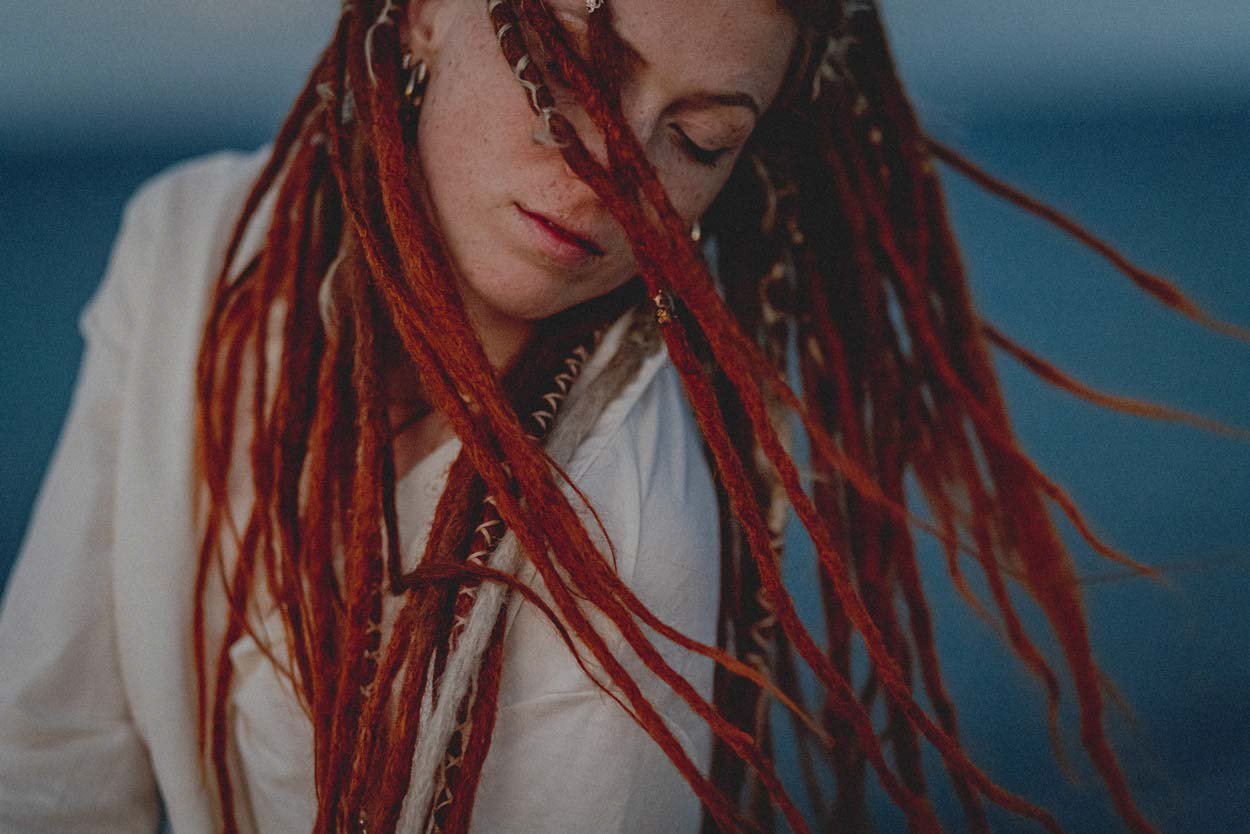 Anne Geithner modelling in Malloraca