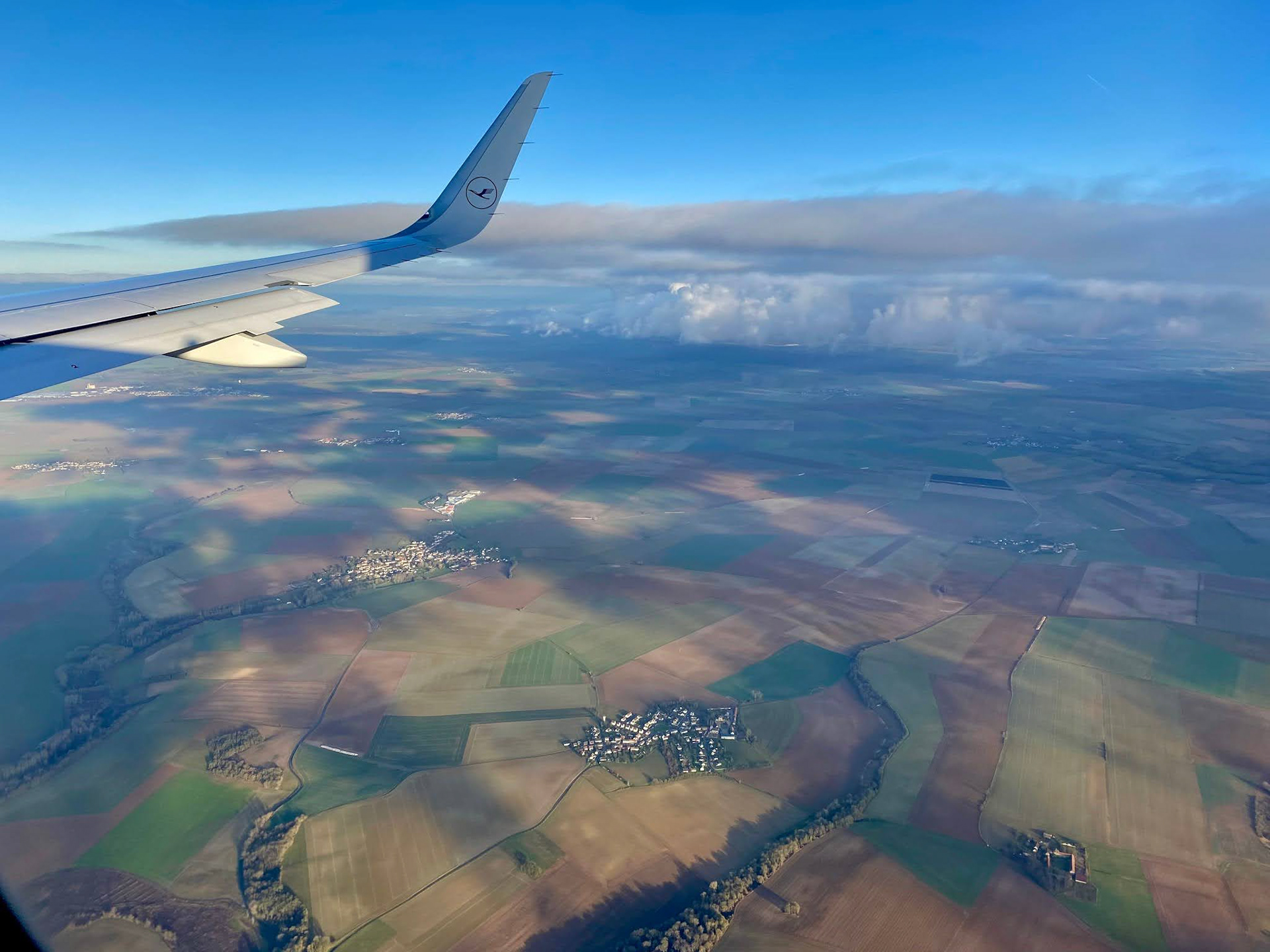 Somewhere over France