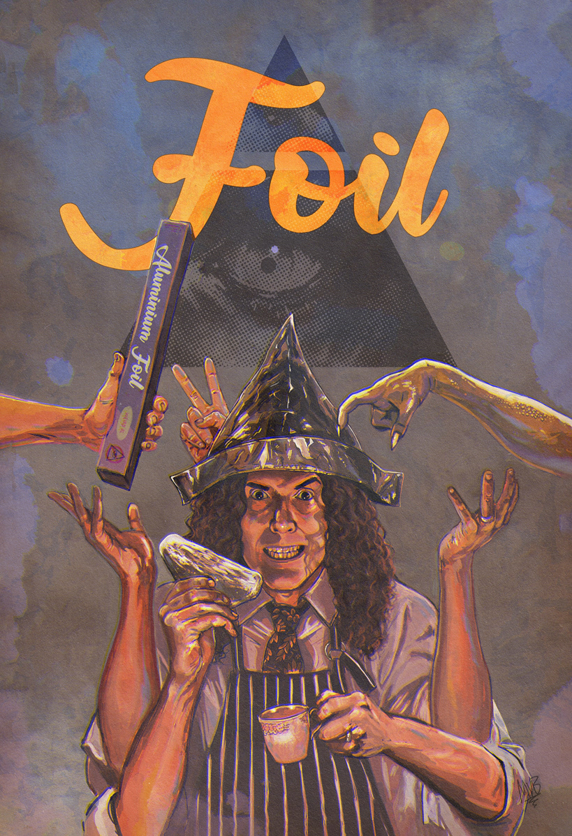 'Foil' 2019, created for the official Weird Al gallery show for Gallery 1988