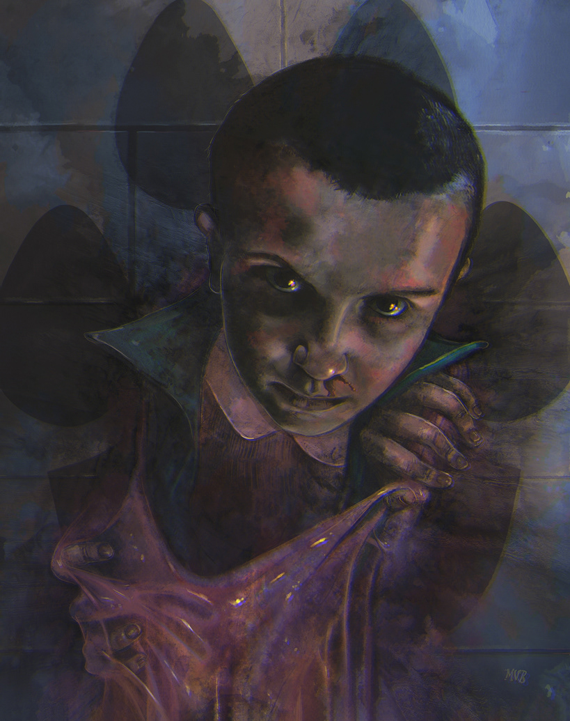 'Eleven' 2019, from the official 'Visions from the Upside Down: Stranger Things Artbook'