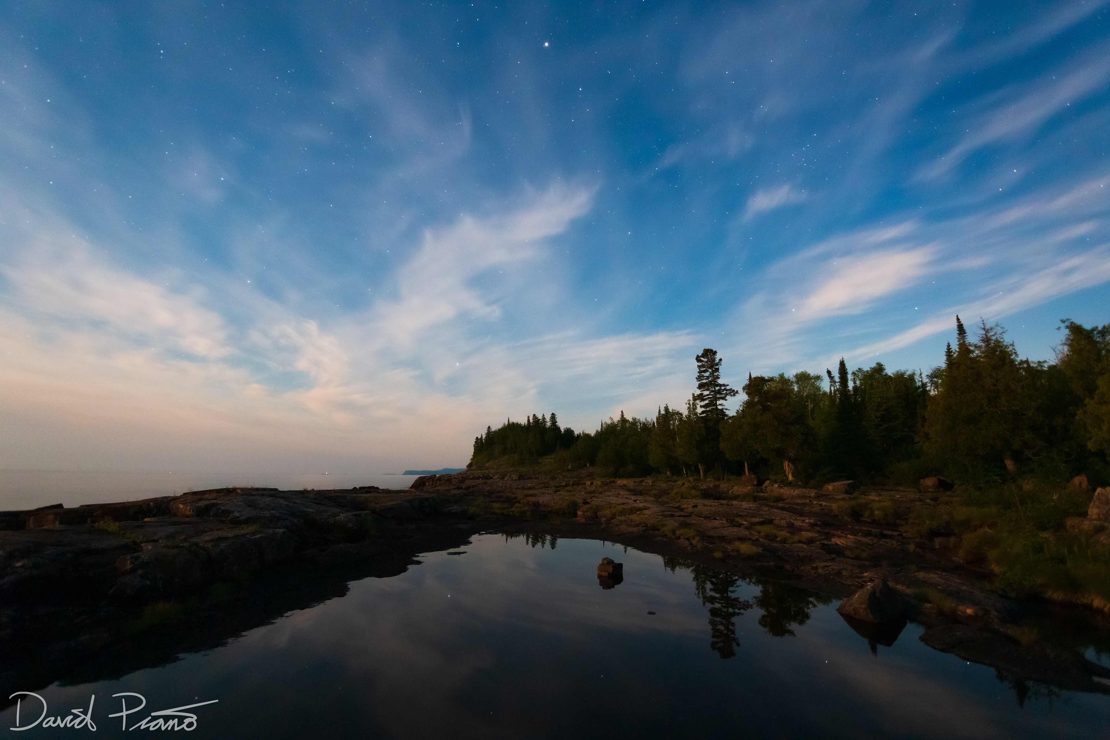 Tee Harbour Night Sky