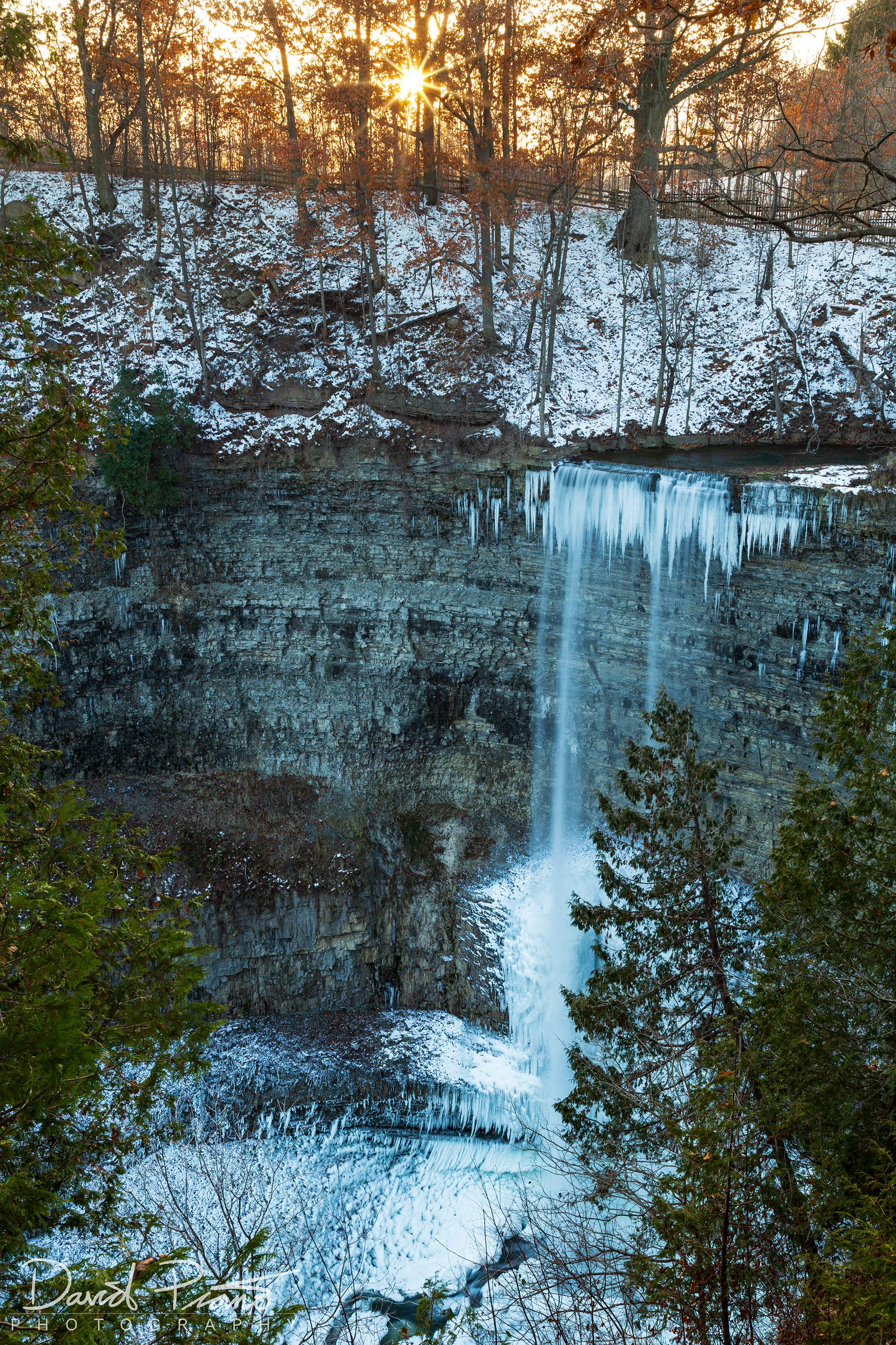 Tew's Falls Sunset - Dundas, ON - November 2018