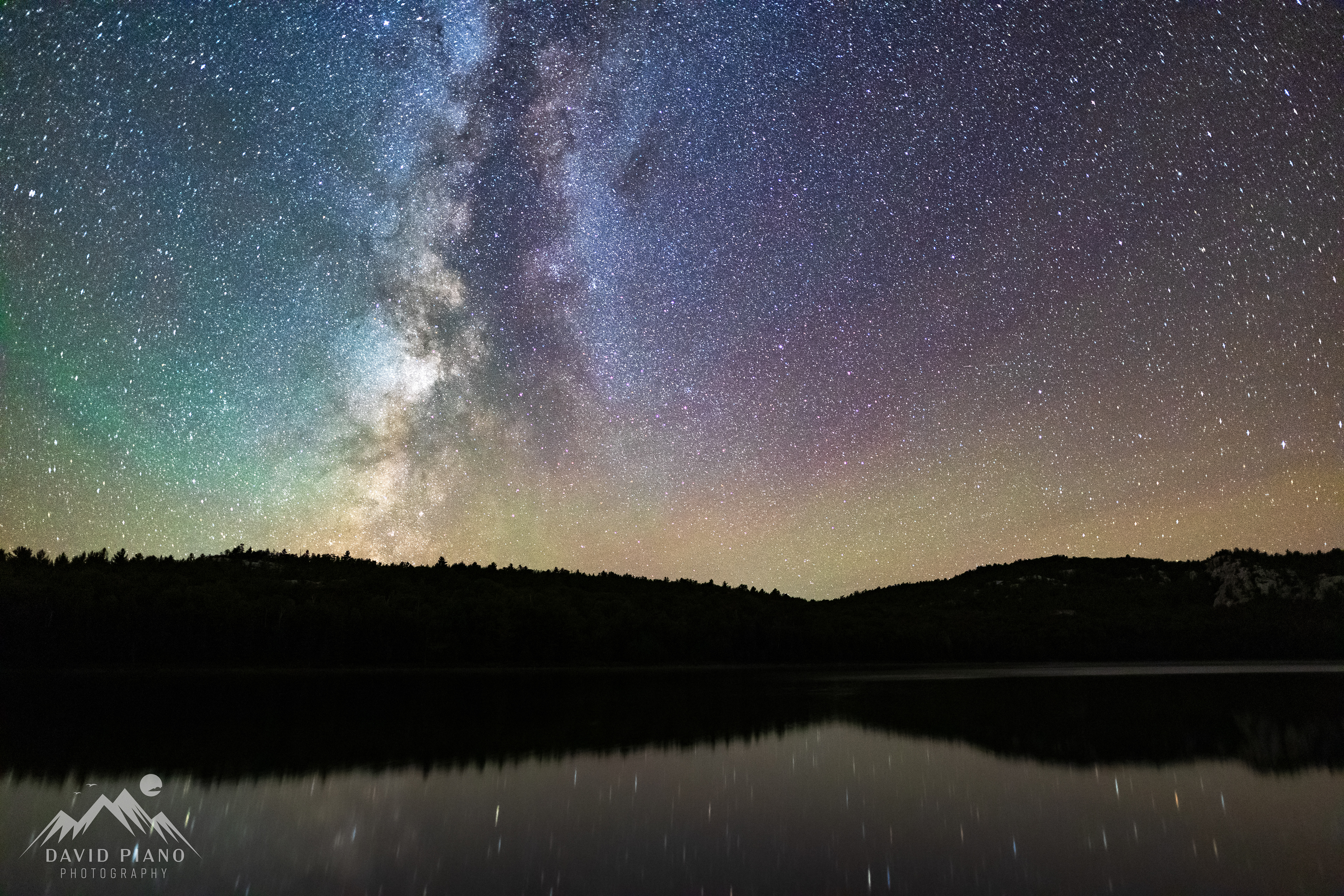 Milky Way over Lumsden Lake, Killarney Provincial Park