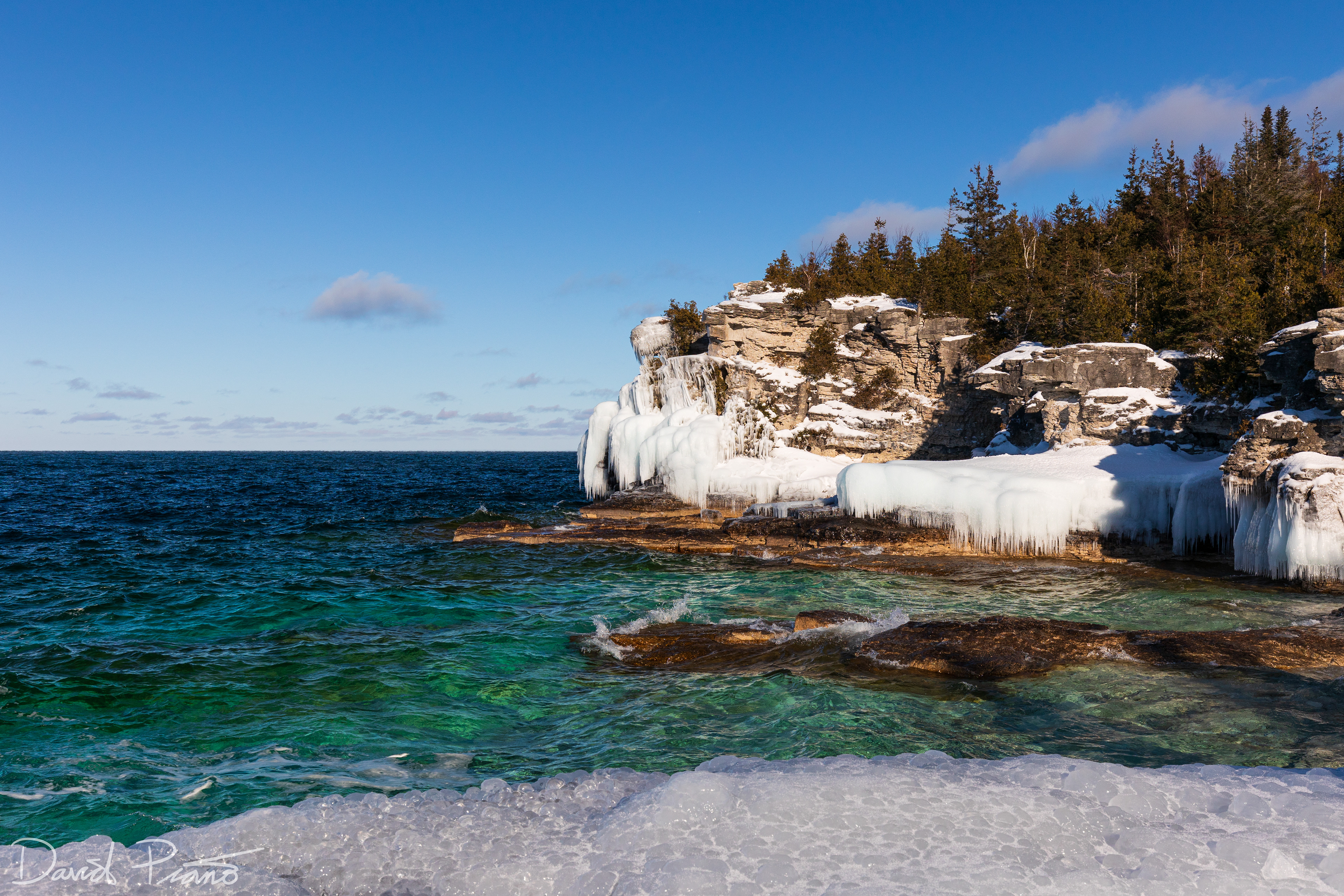 Winter scene at Indian Head Cove