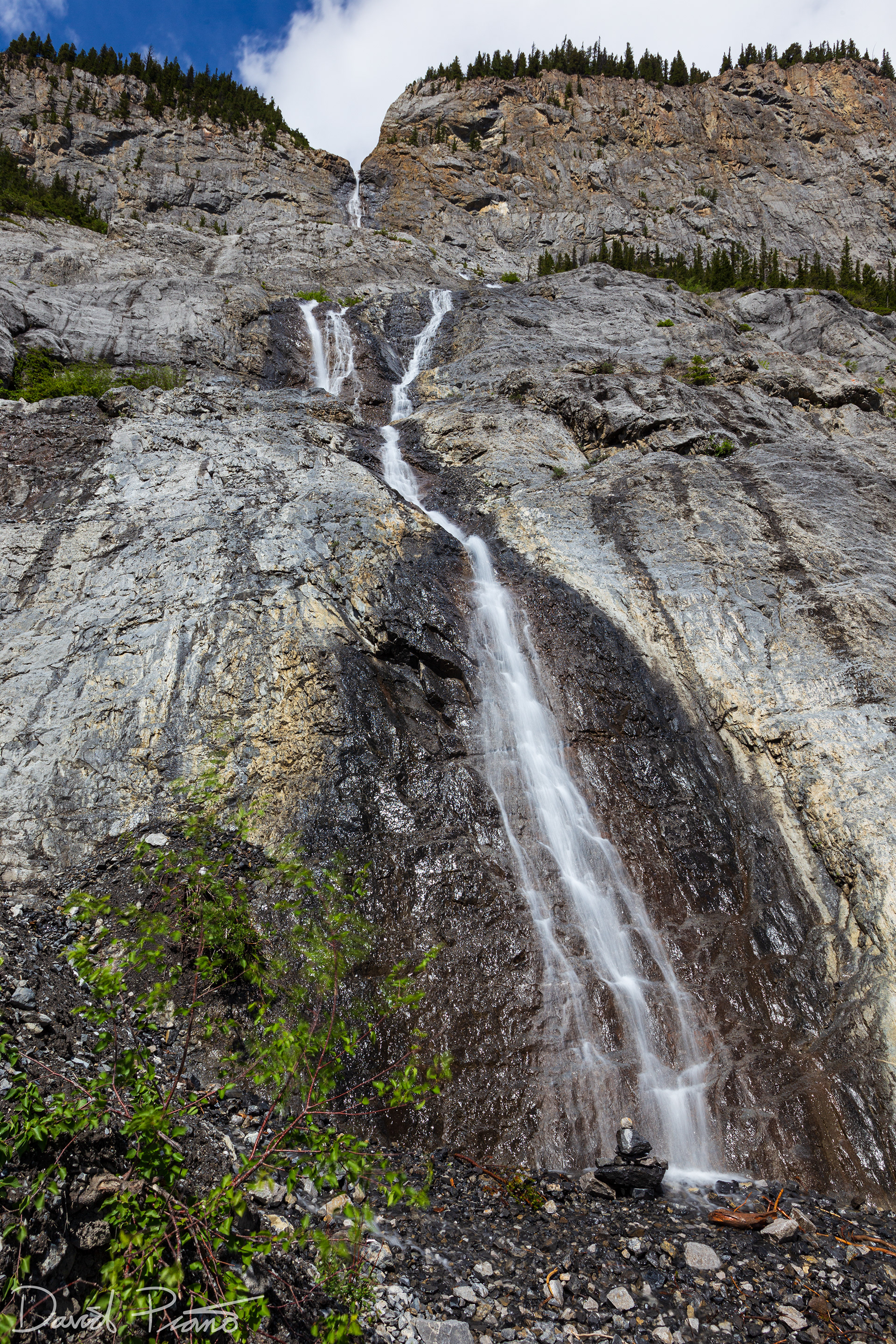 Cascade Mountain waterfall, Banff National Park - June 2021