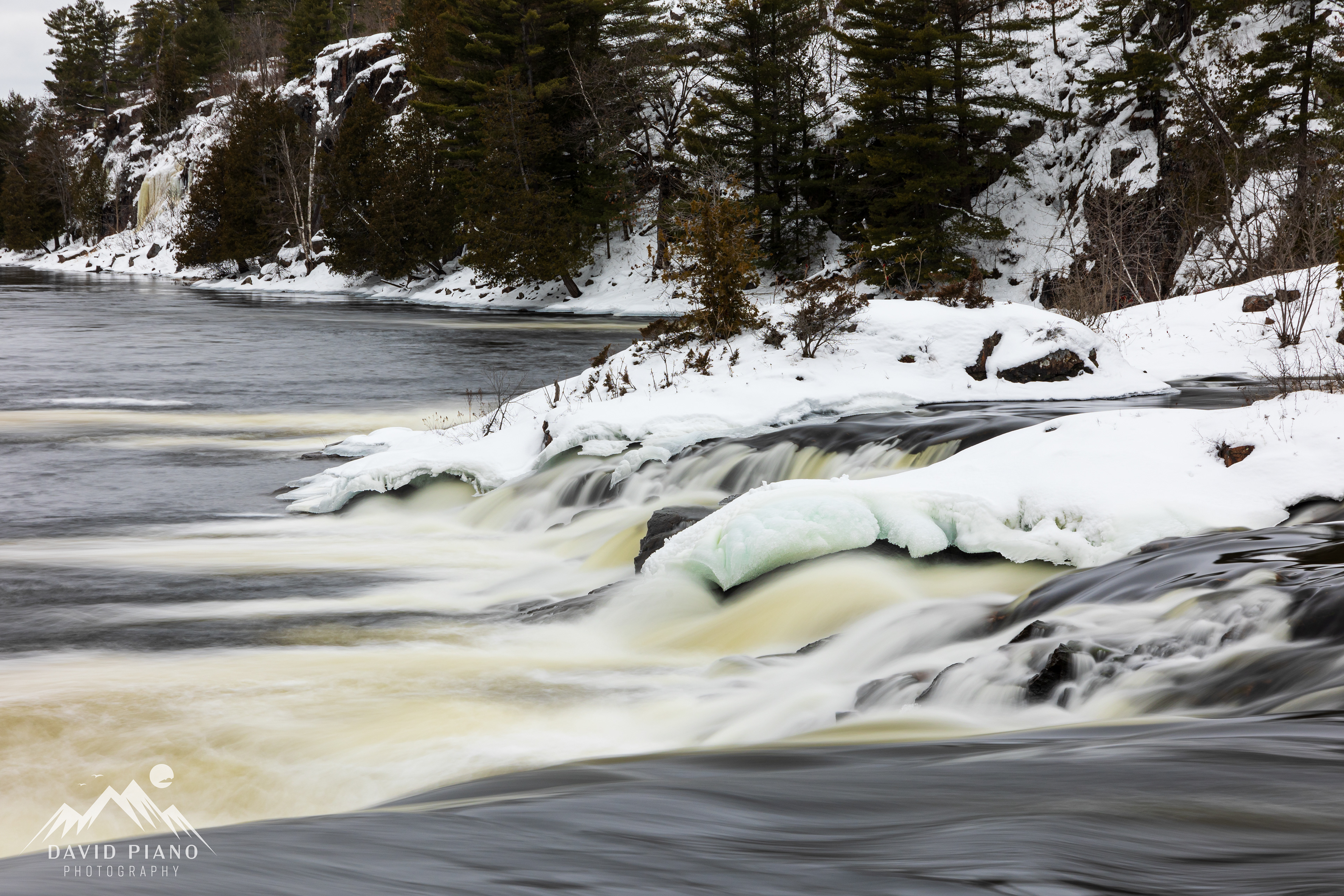 Recollet Falls - French River Provincial Park - Jan. 2024