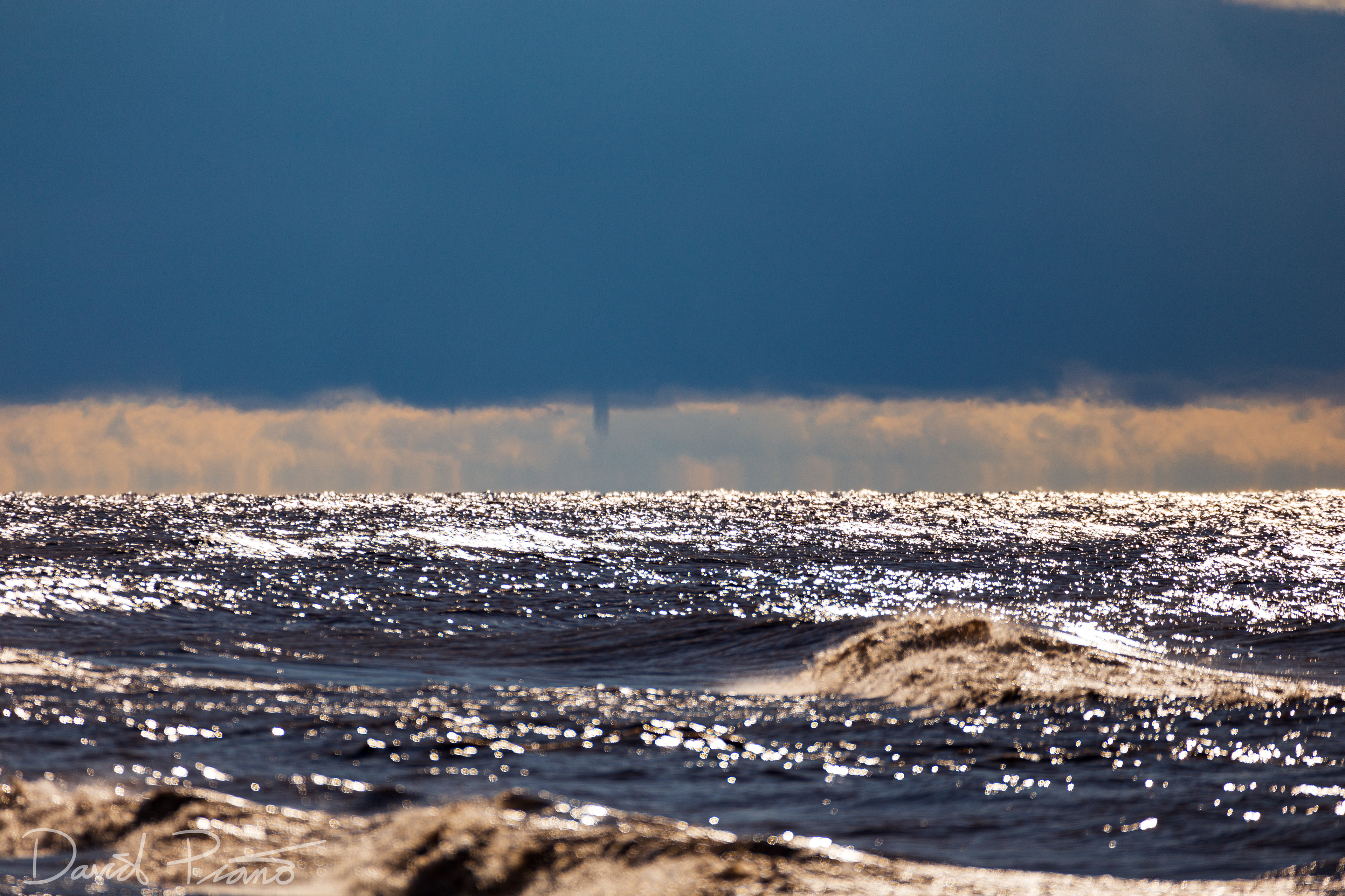 Waterspout over Lake Erie seen from Long Point - 10/01/2020