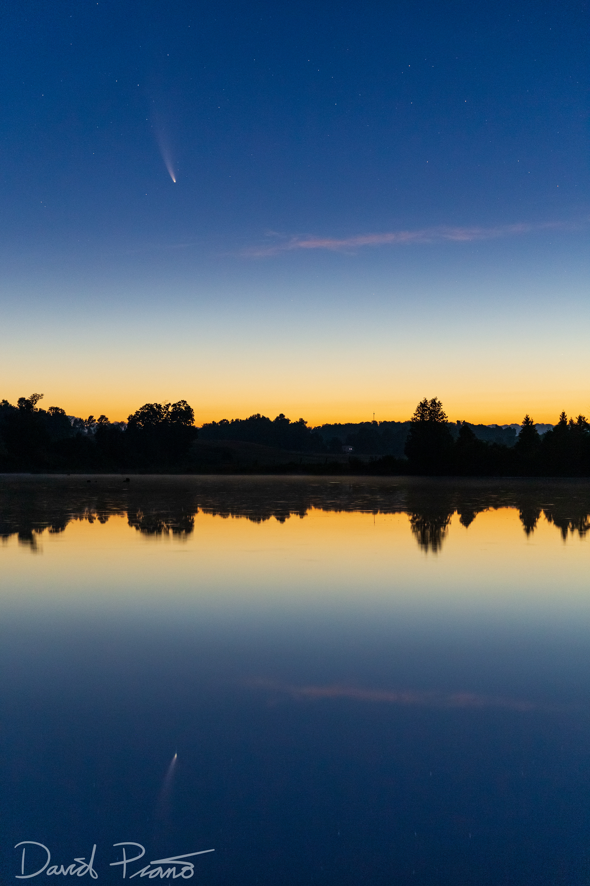 Comet NEOWISE in the dawn sky over Scone, ON - July 2020