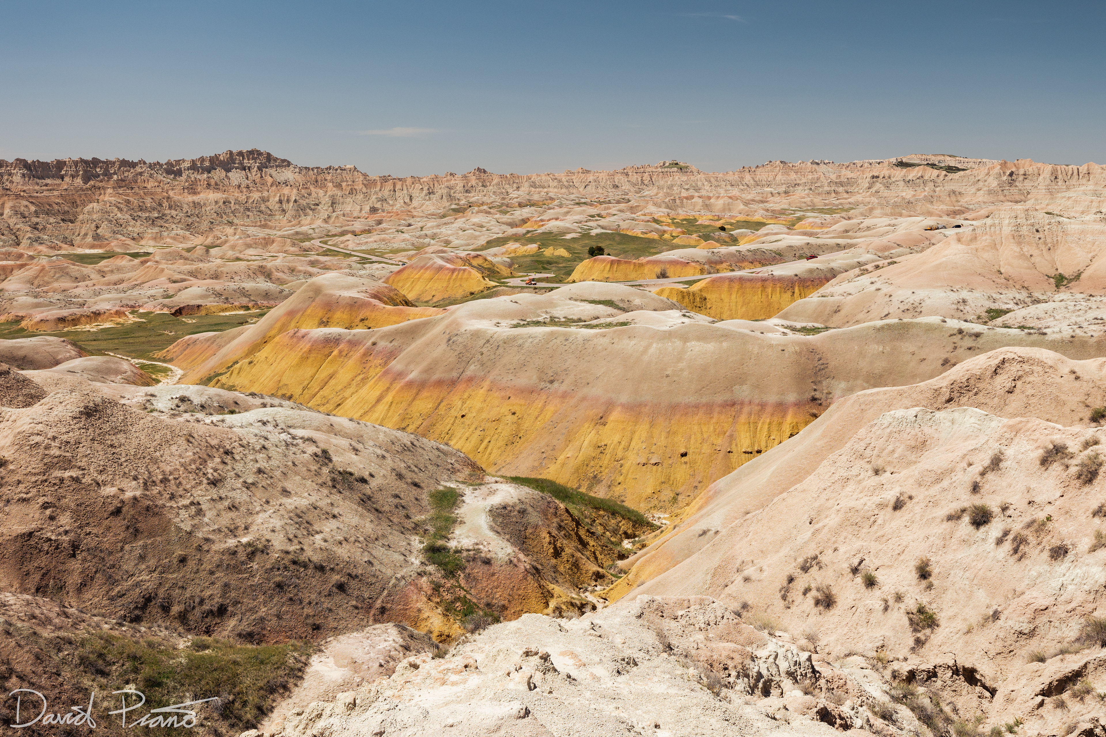 The Yellow Mounds, a colourful and intriguing feature of the badlands