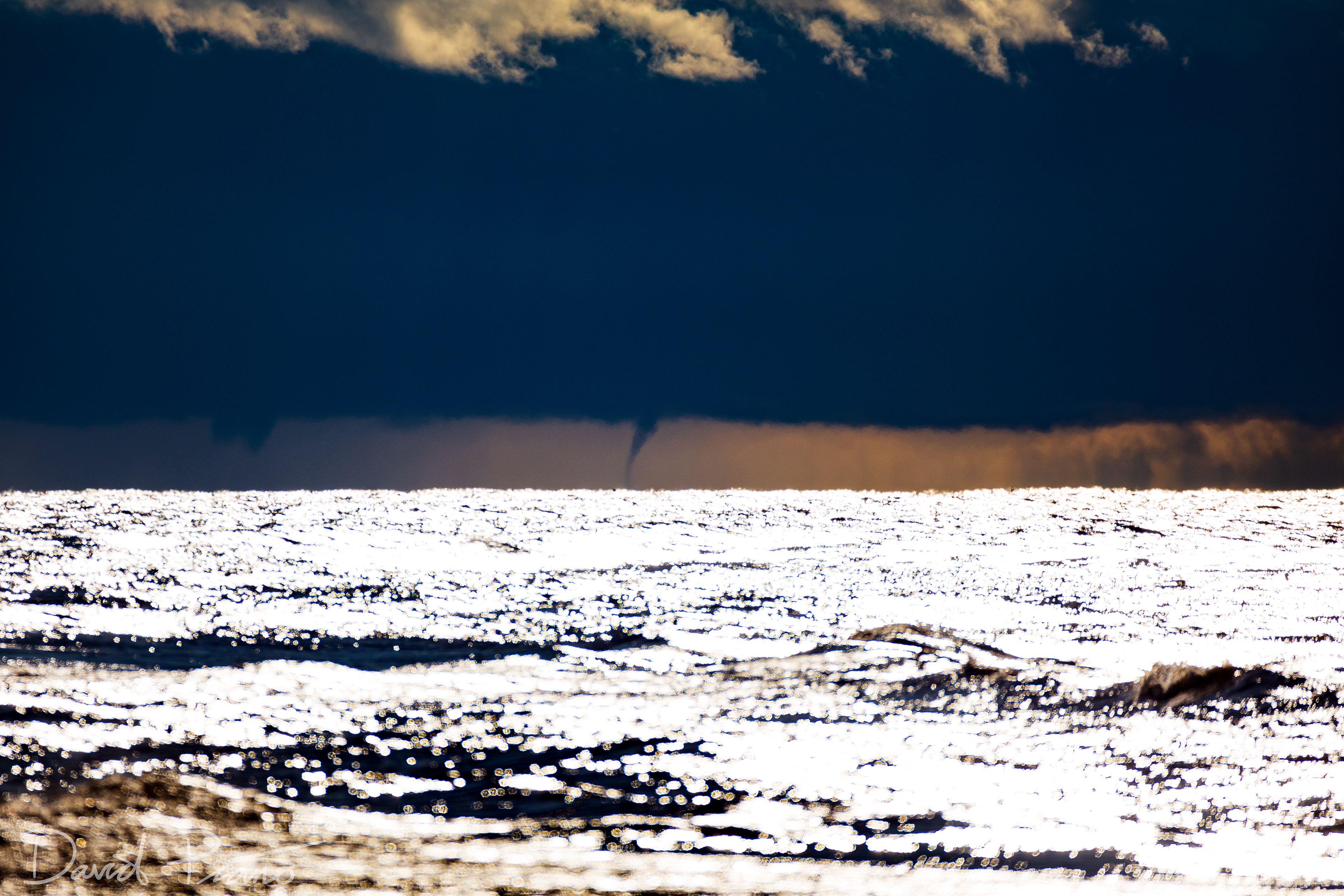 Waterspout over Lake Erie seen from Long Point - 10/01/2020