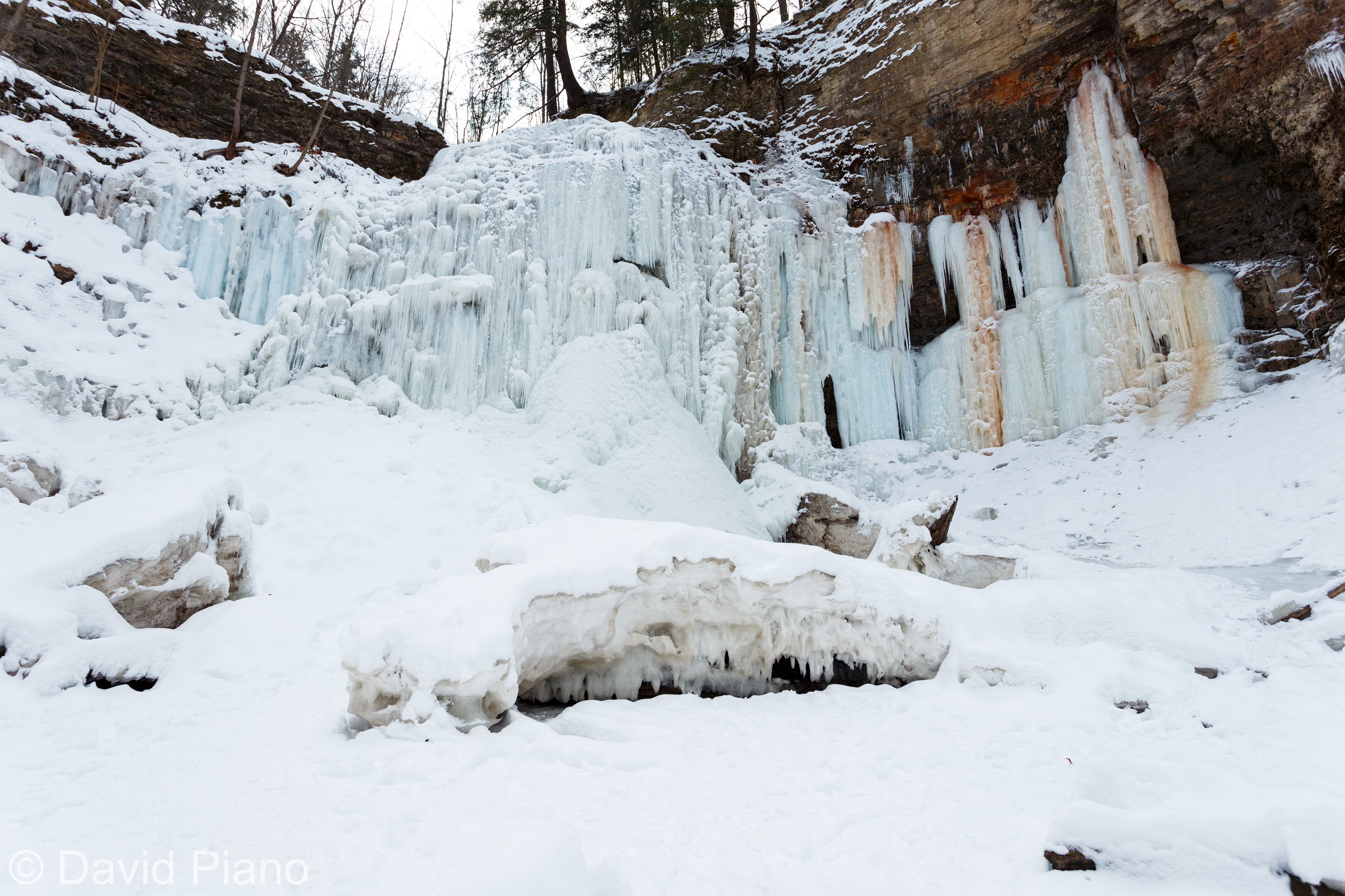 Tiffany Falls Frozen in February 2018 - Ancaster, ON