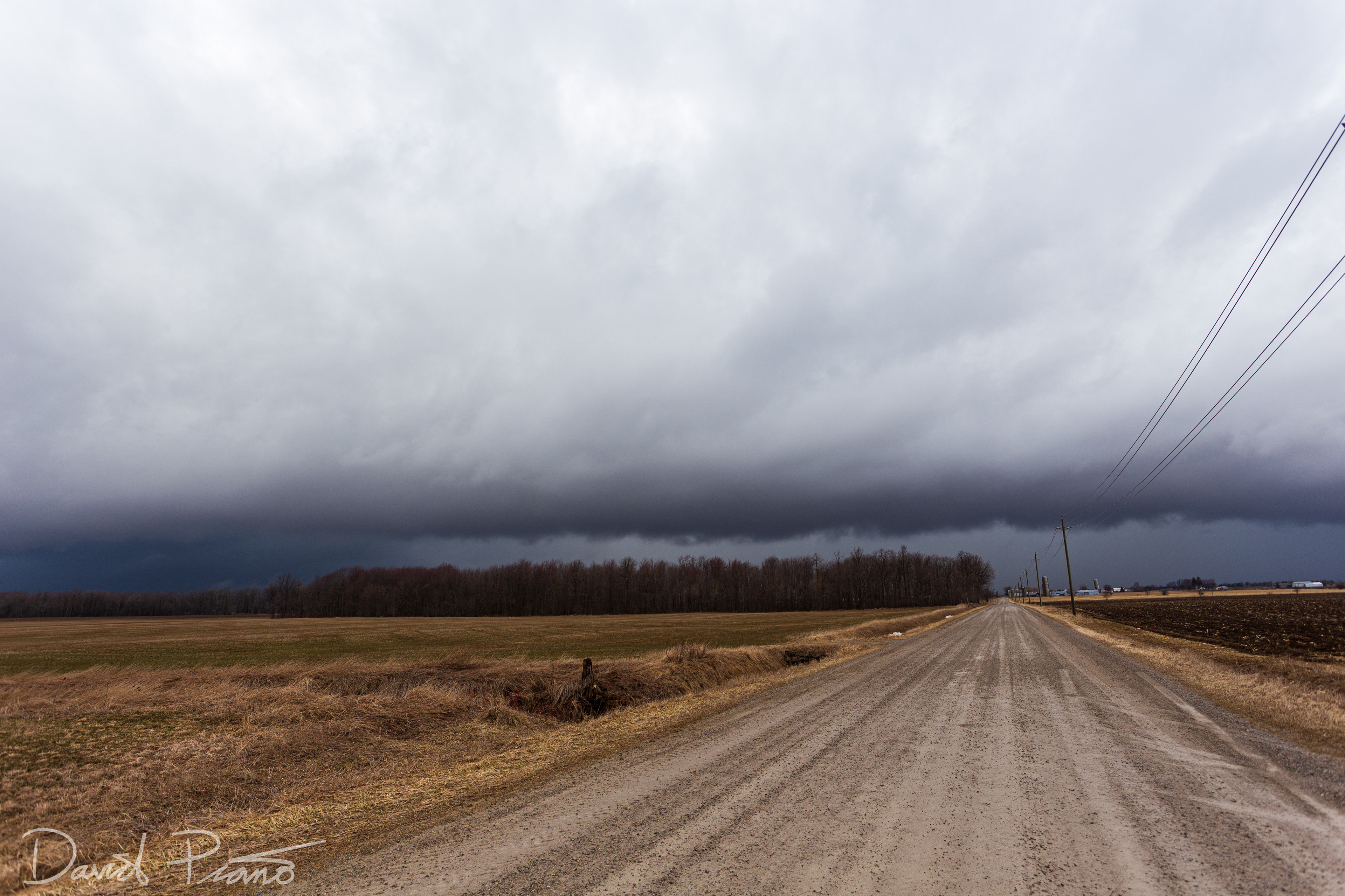 Strong early season thunderstorm near St. Mary's