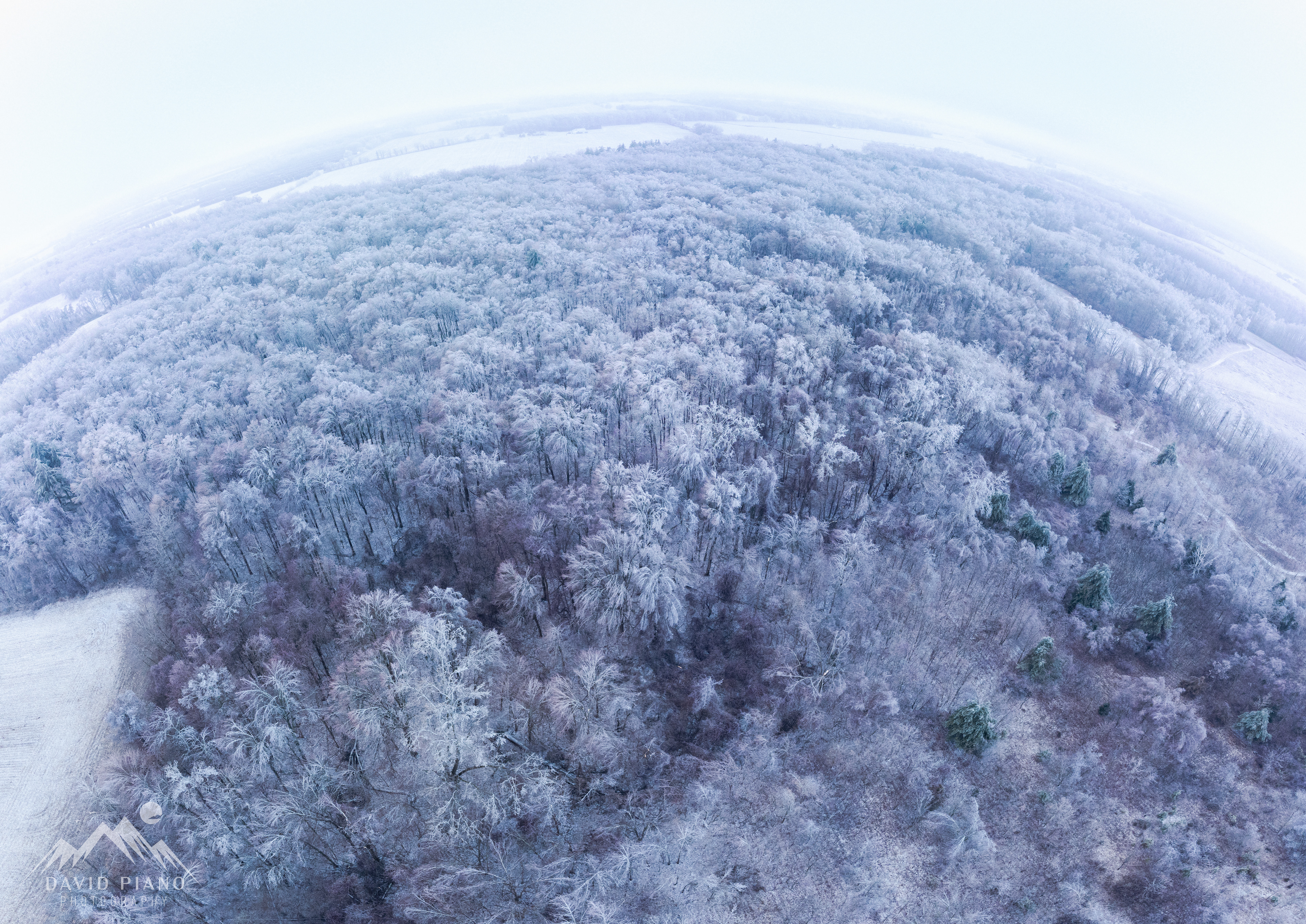 Drone views of an ice storm in Norfolk County, ON on Feb 23, 2023