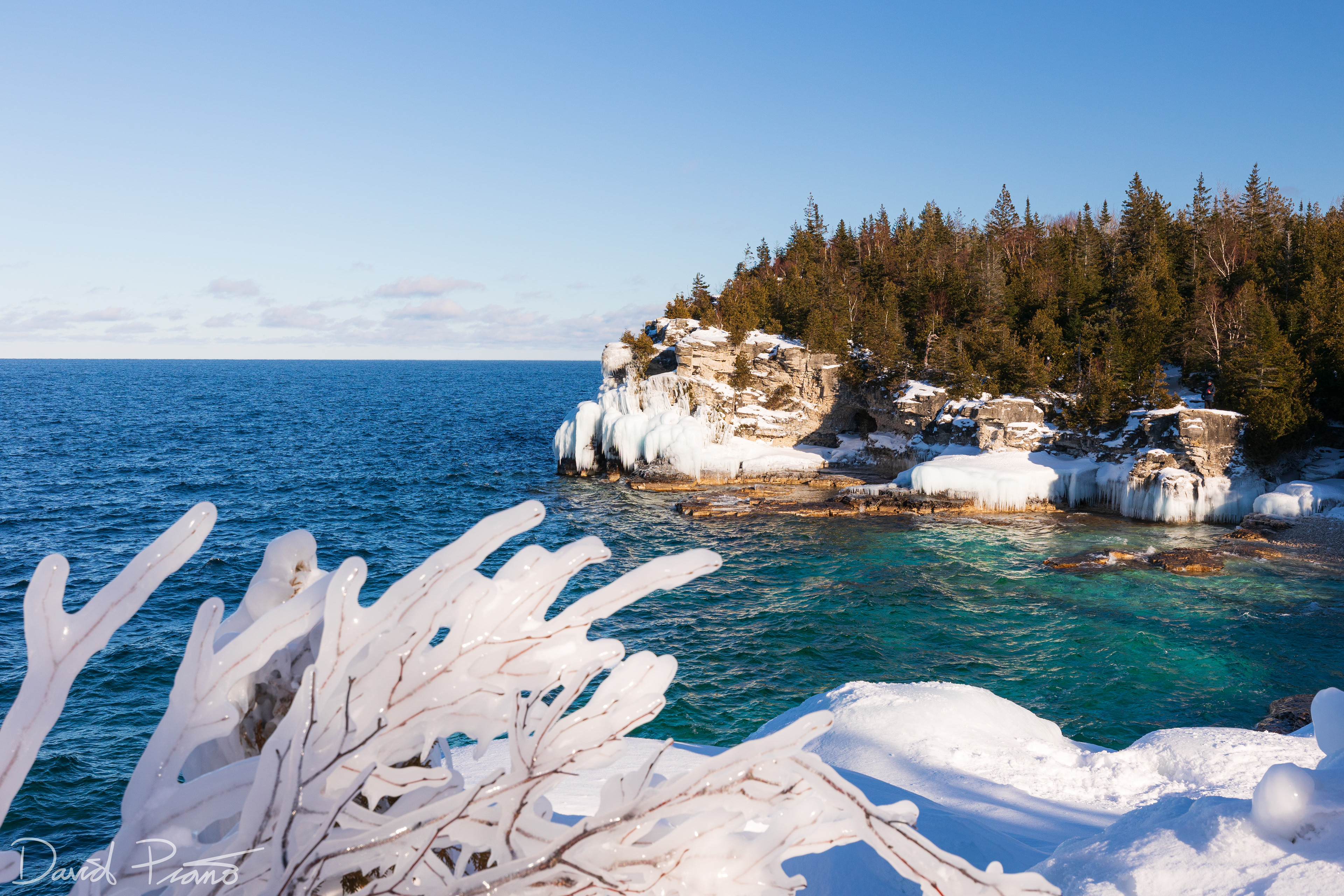 Winter scene at Indian Head Cove