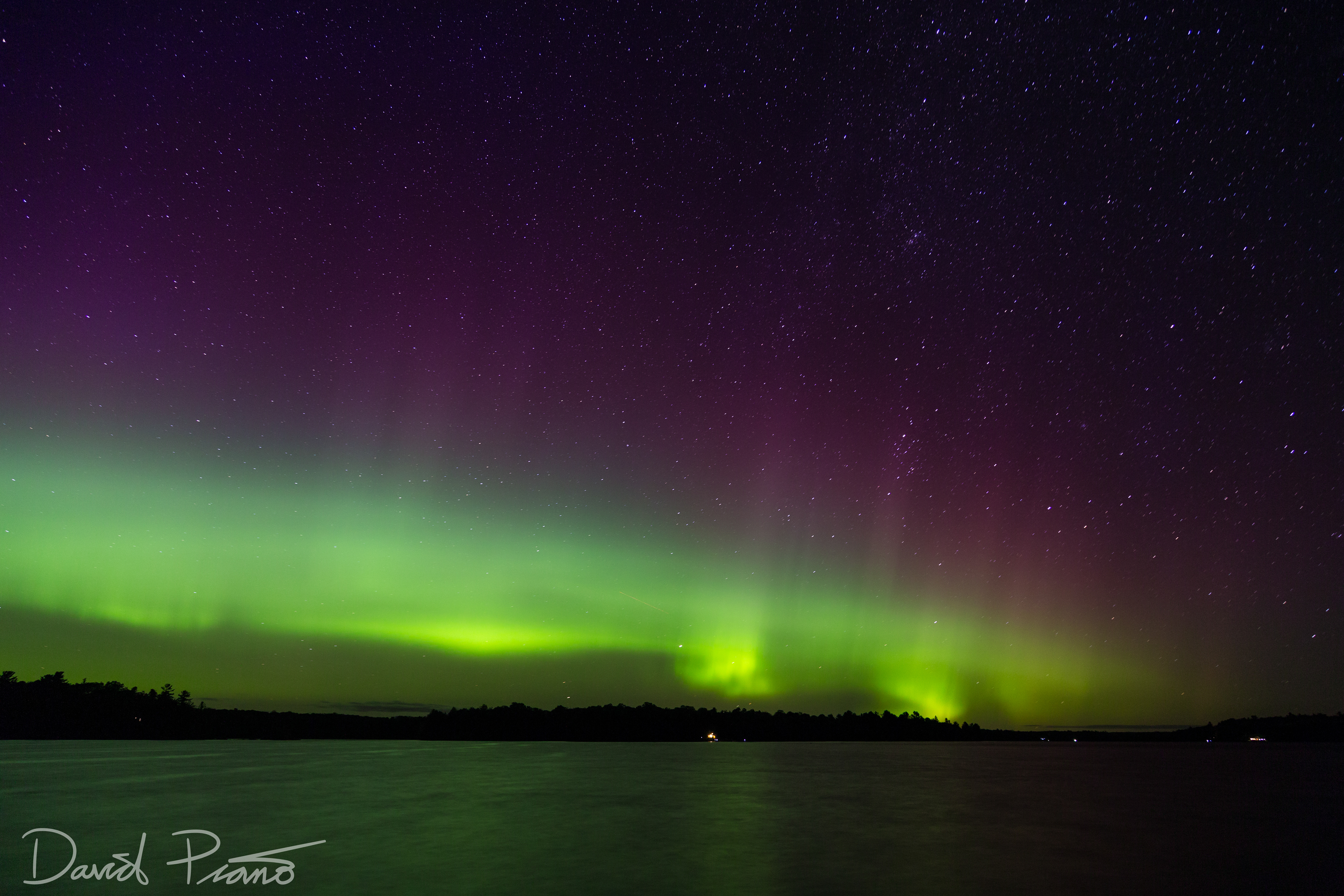 Northern Lights Display Over Lorimer Lake, ON - 09/01/2016