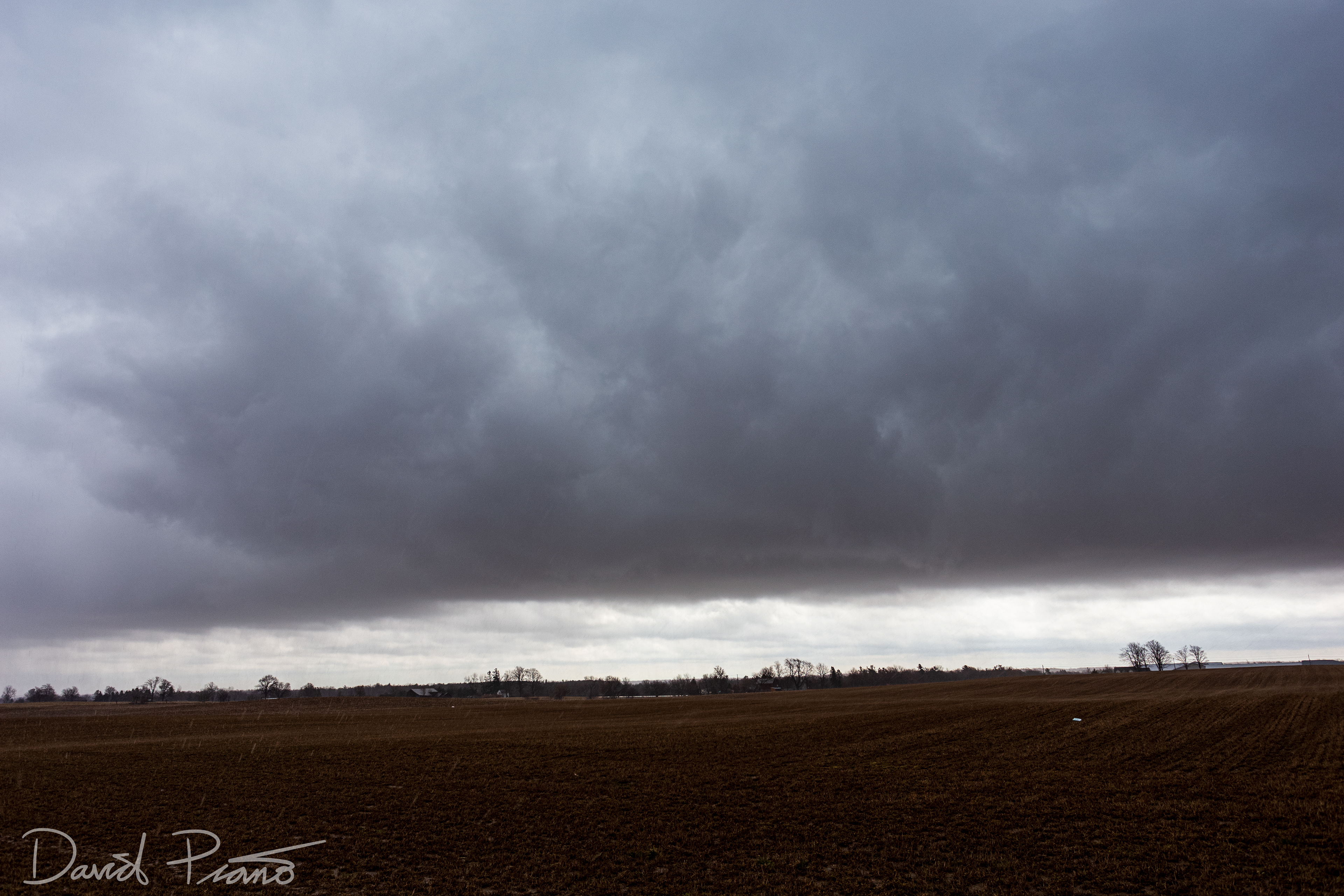 Strong early season thunderstorm near St. Mary's