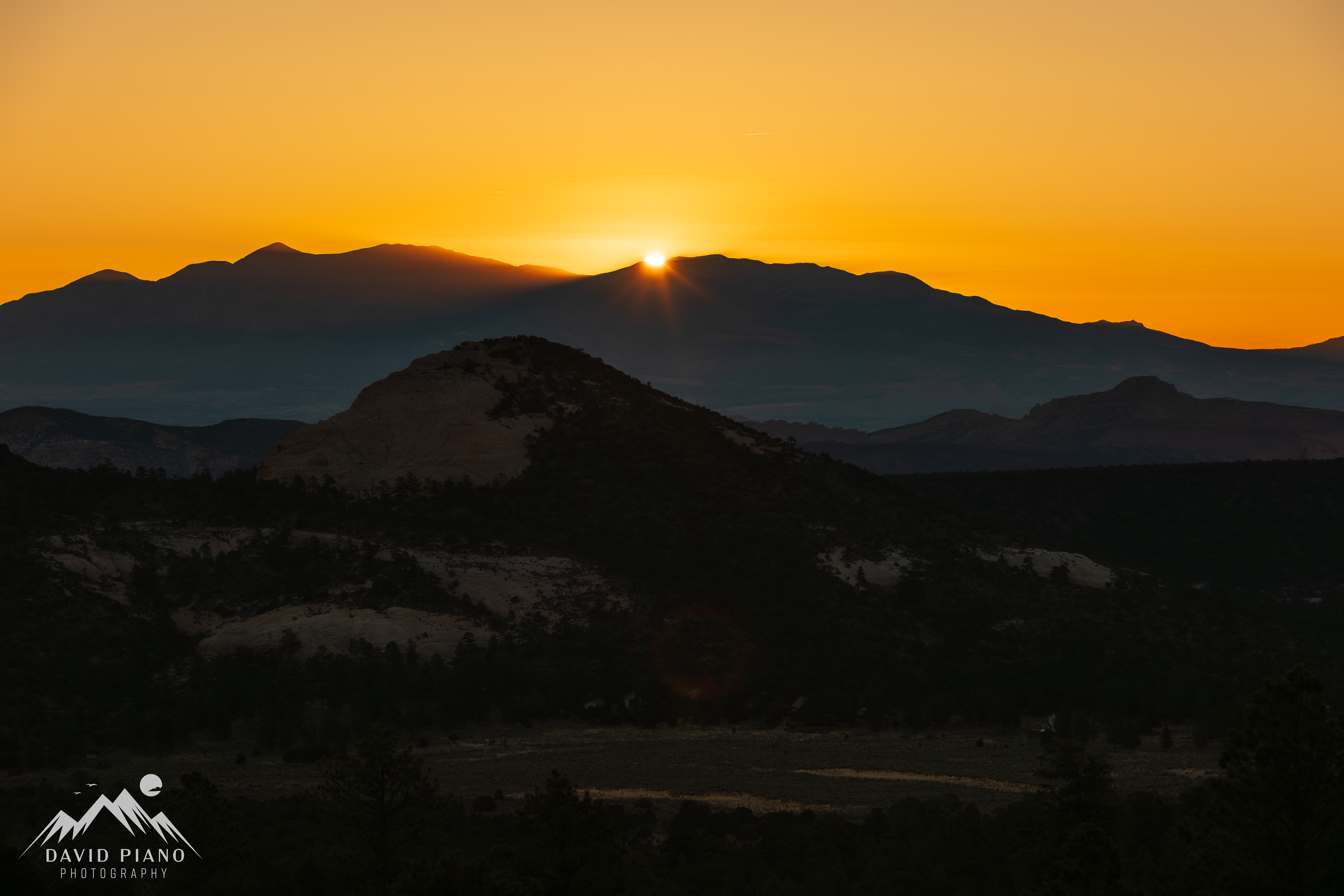 Sunrise over the Henry Mountains