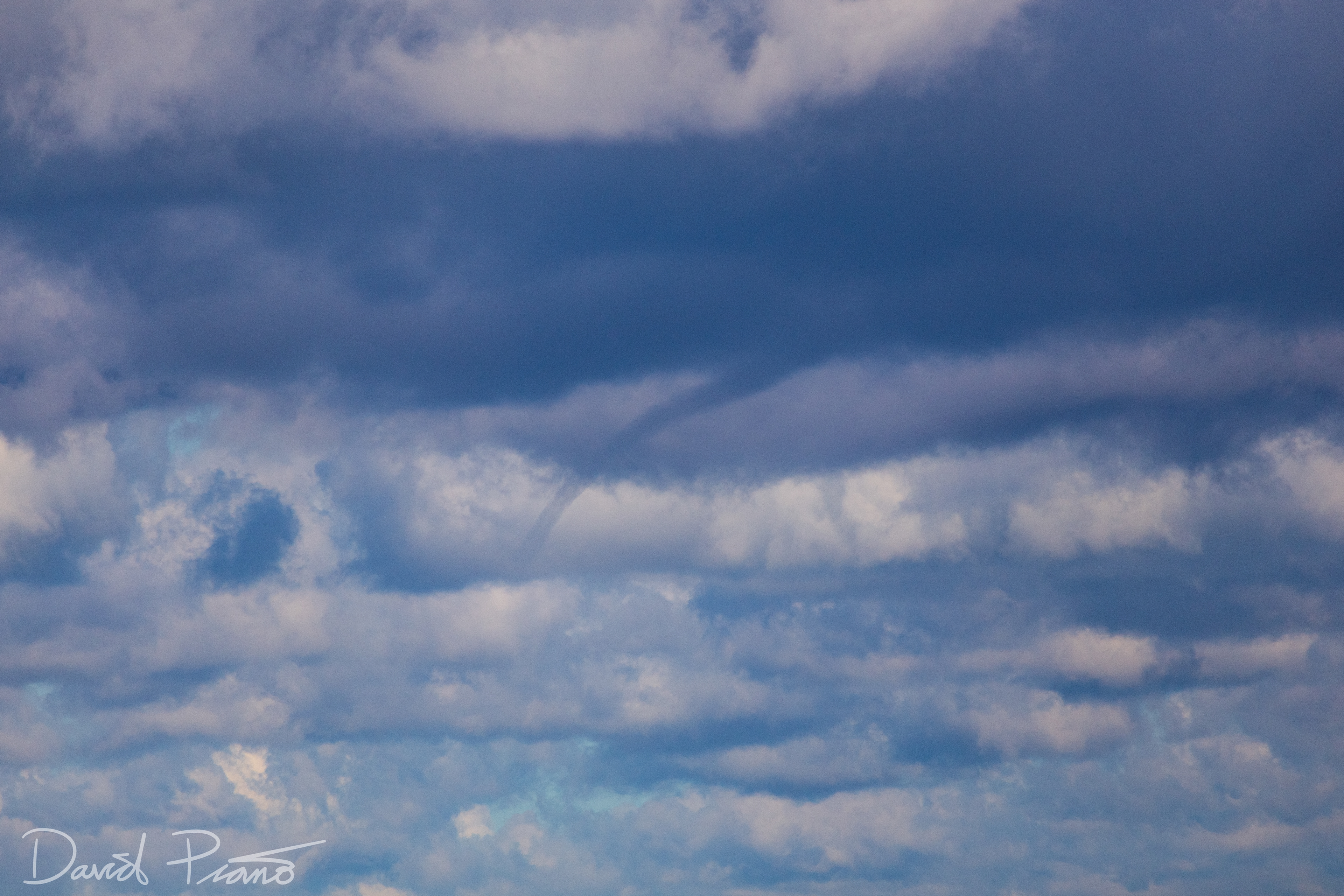 Waterspout over Lake Huron seen from Highland Glen Conservation Area