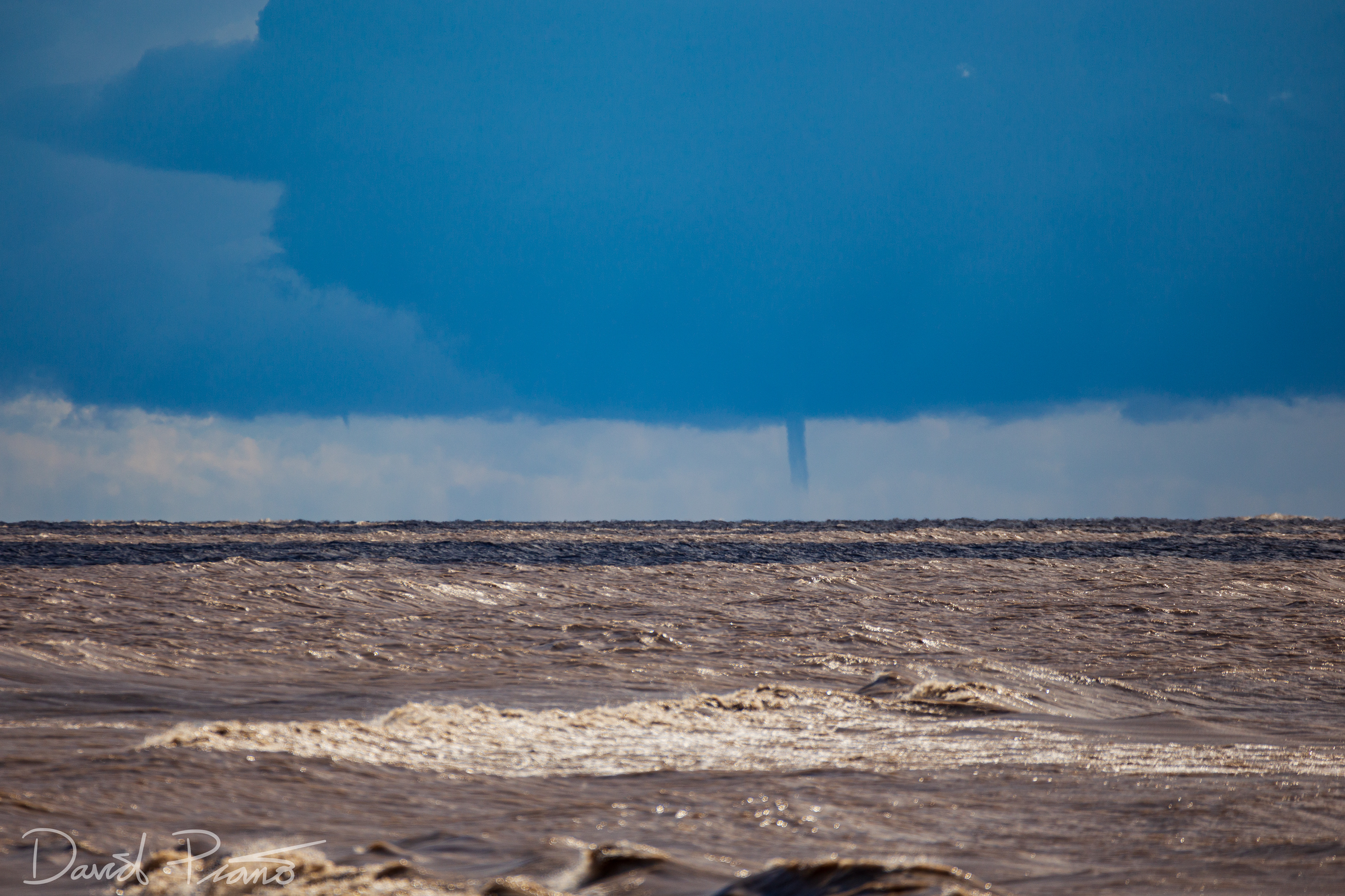 Waterspout over Lake Erie seen from Long Point - 10/01/2020