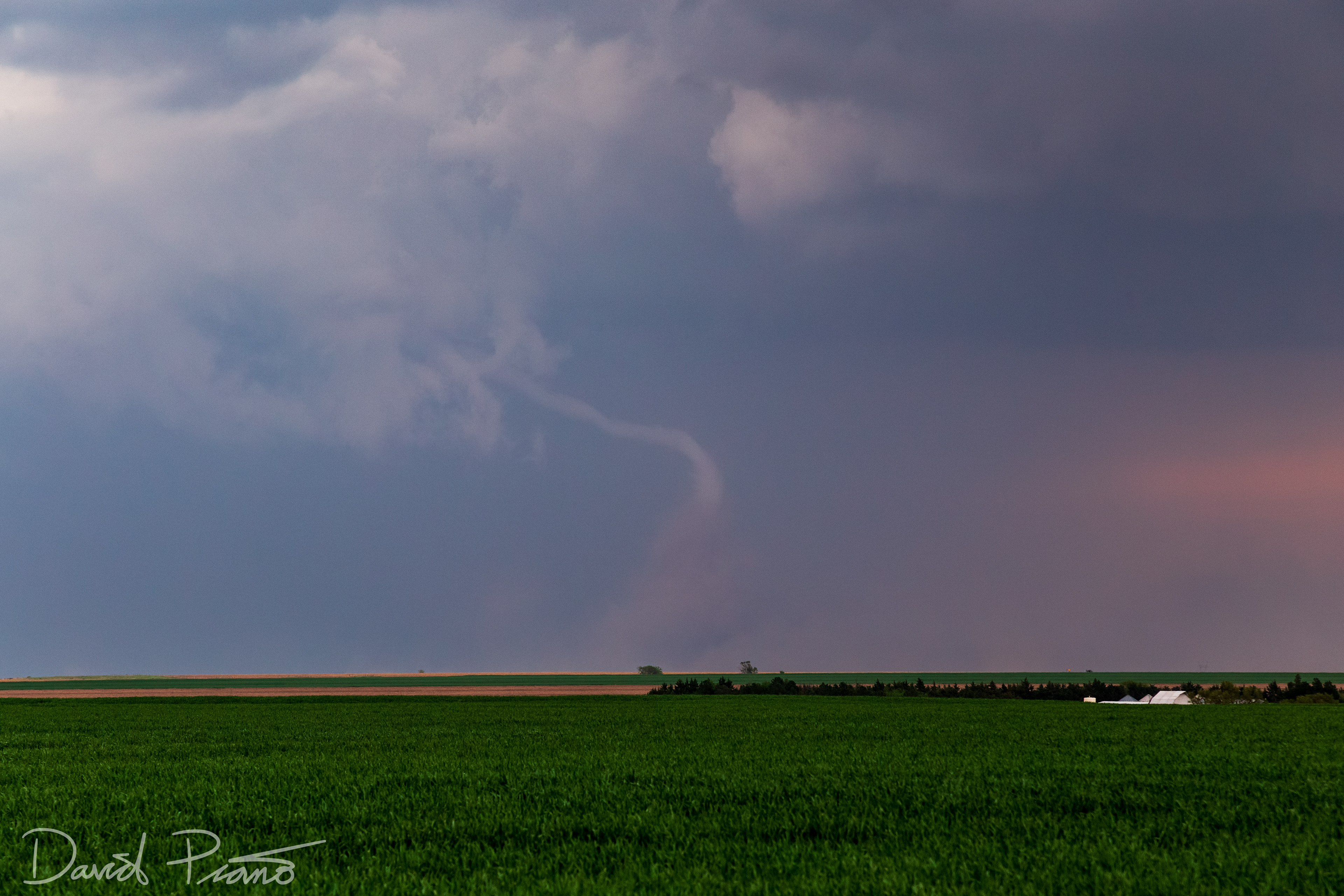 White elephant trunk tornado near McCook, NE - May 17