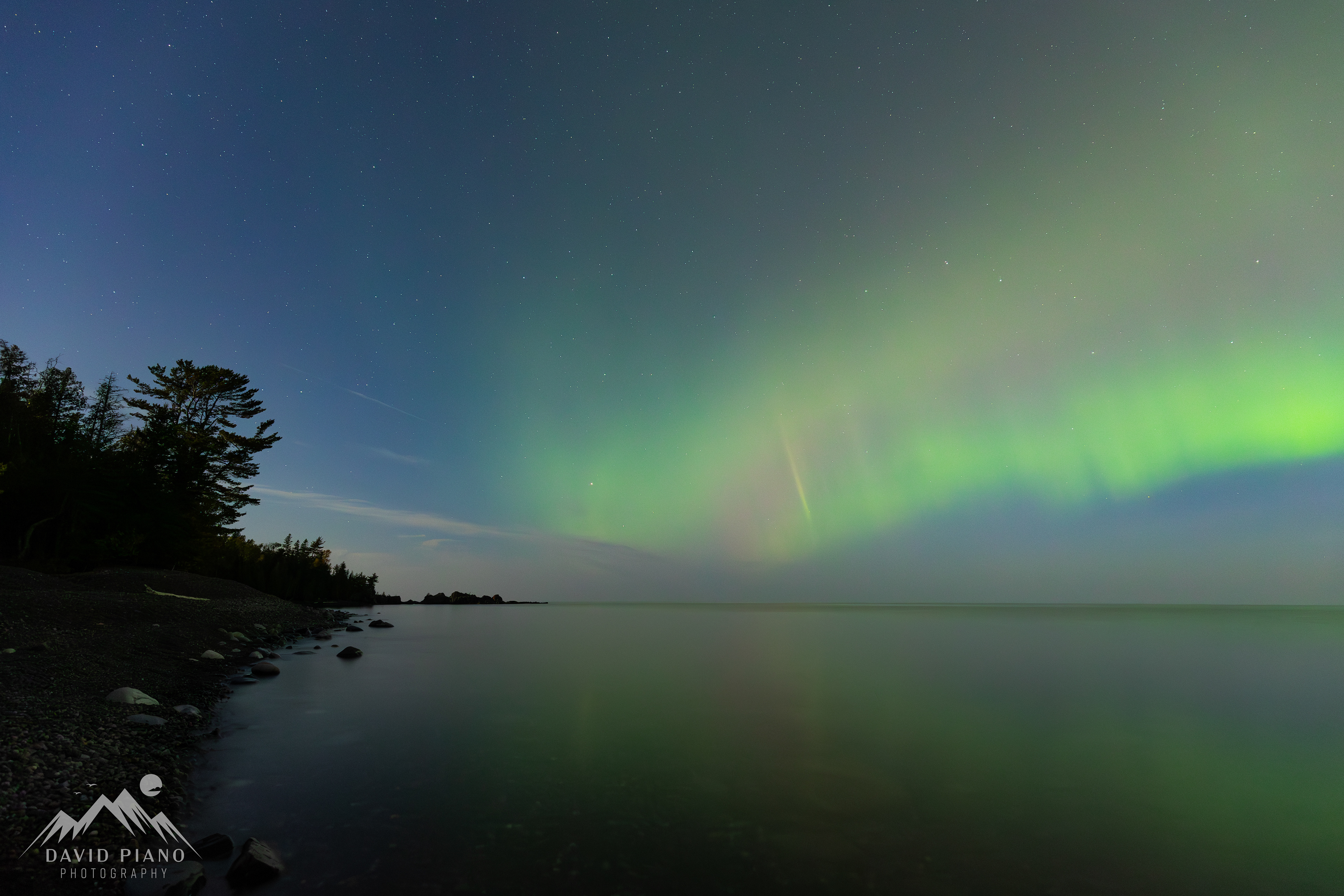 Northern lights over Lake Superior - Sept. 2023