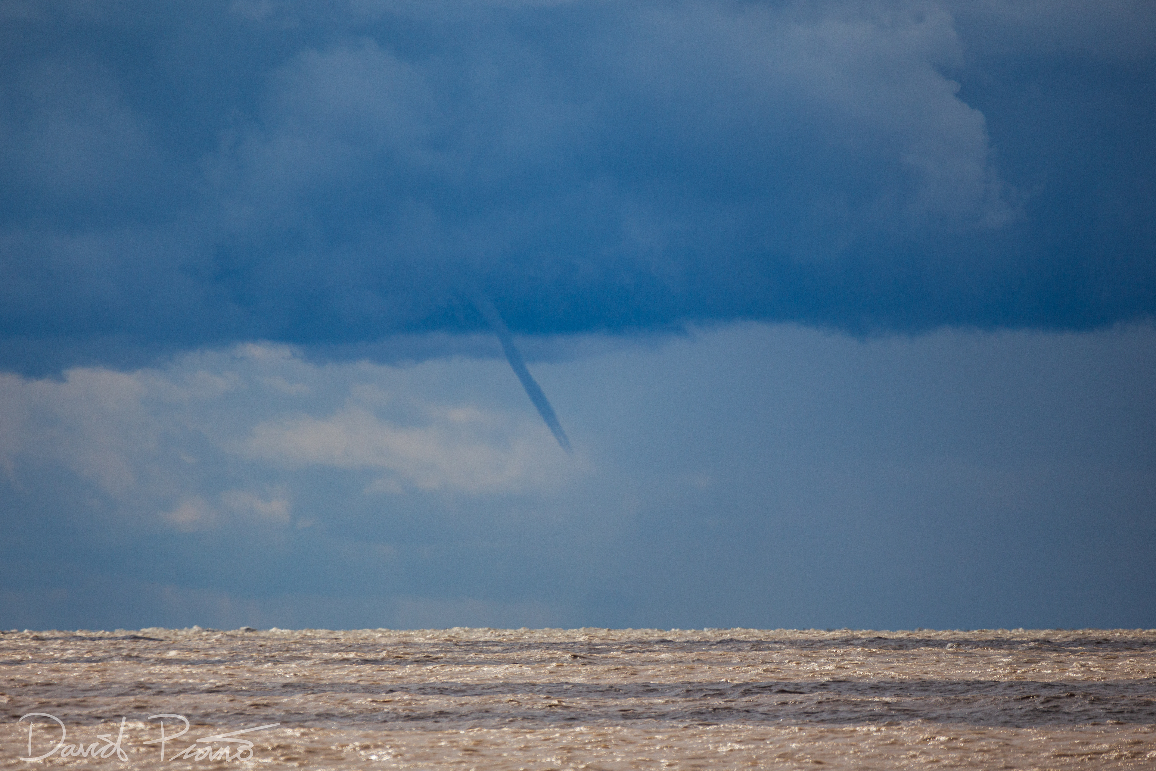 Waterspout over Lake Erie seen from Long Point - 10/01/2020
