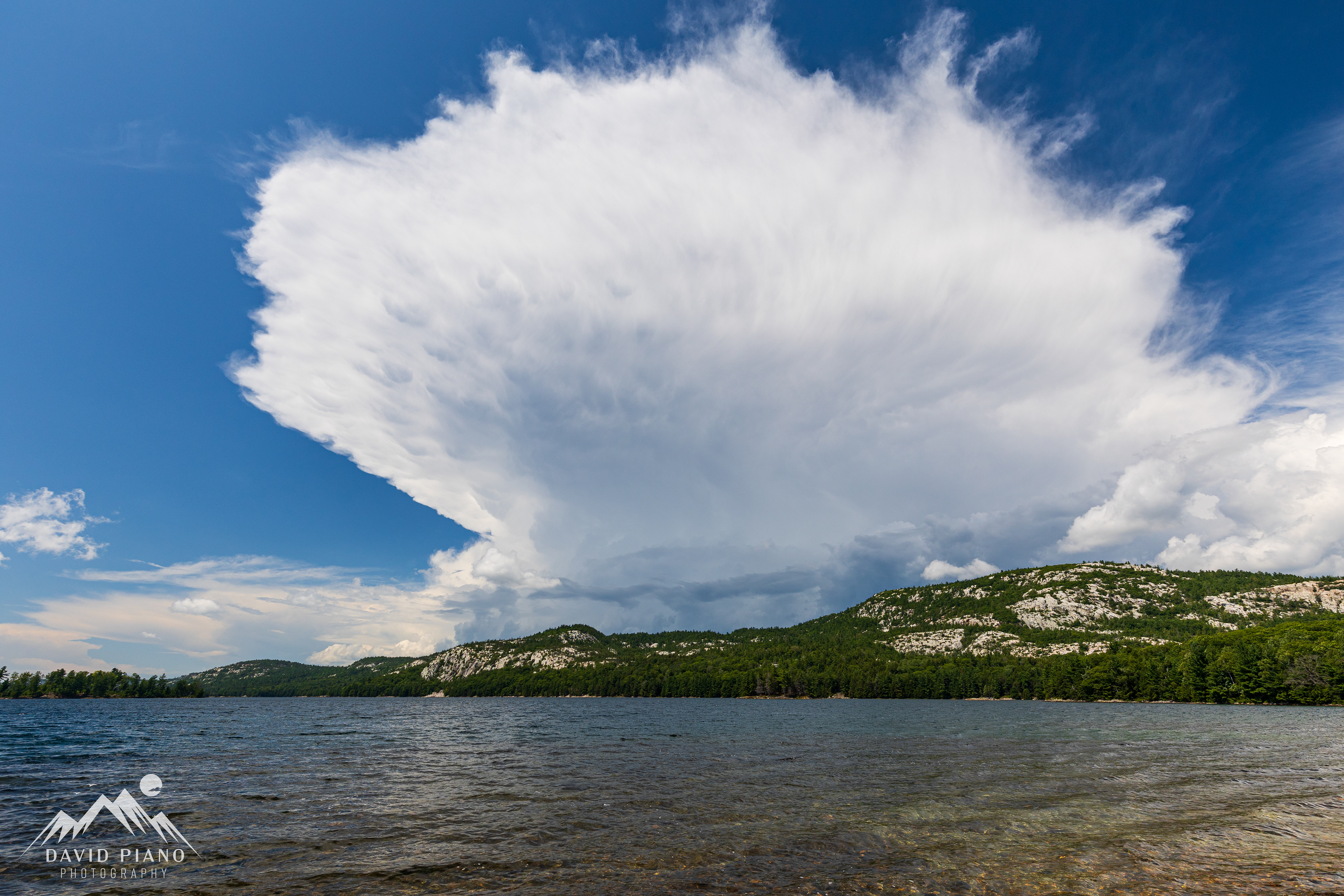 Storm cell looming over OSA Lake - Aug. 2023