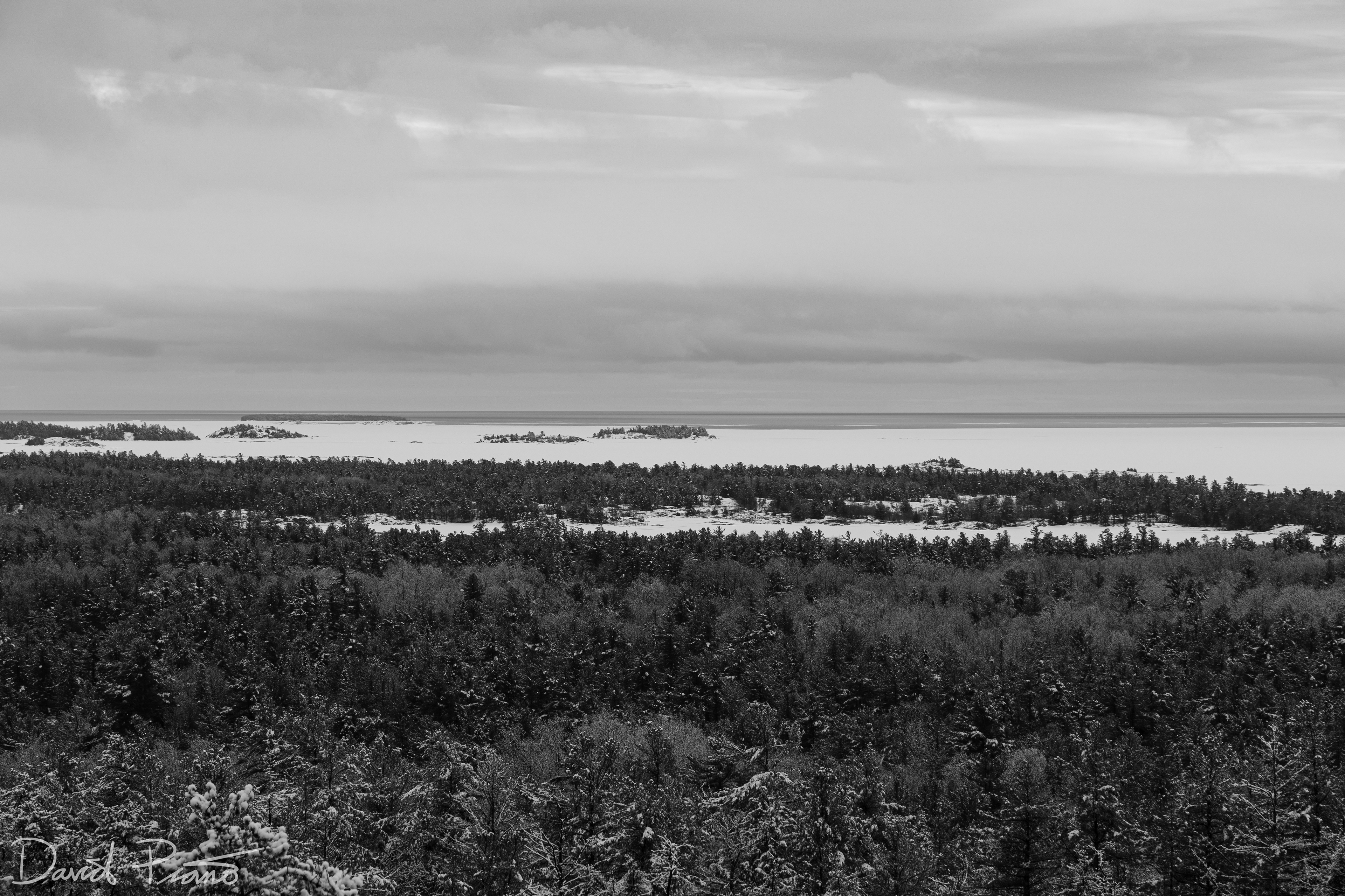 Georgian Bay as seen from the Granite Ridge Trail in Killarney - 03/25/2022