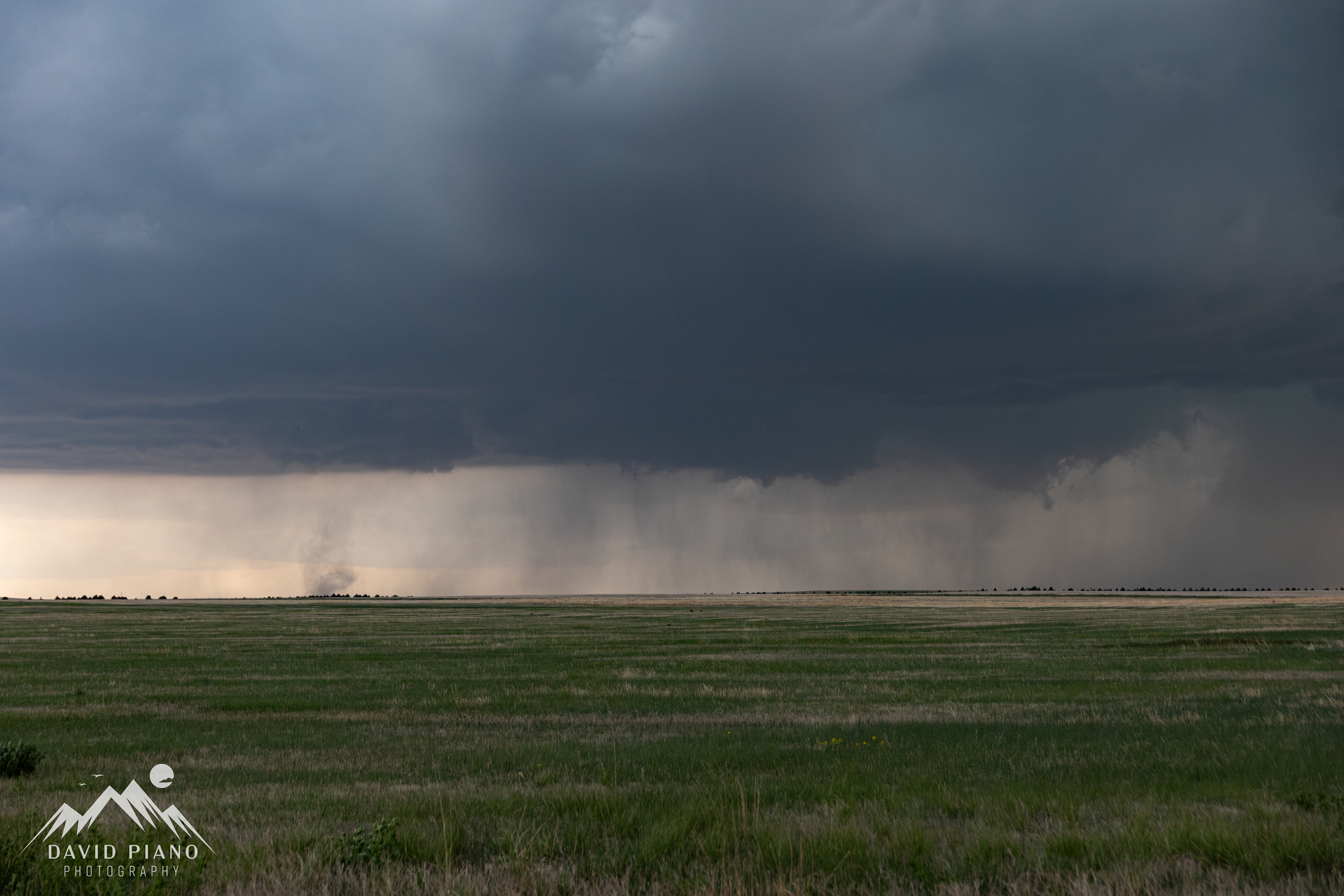 Possible weak landspout near Akron, CO