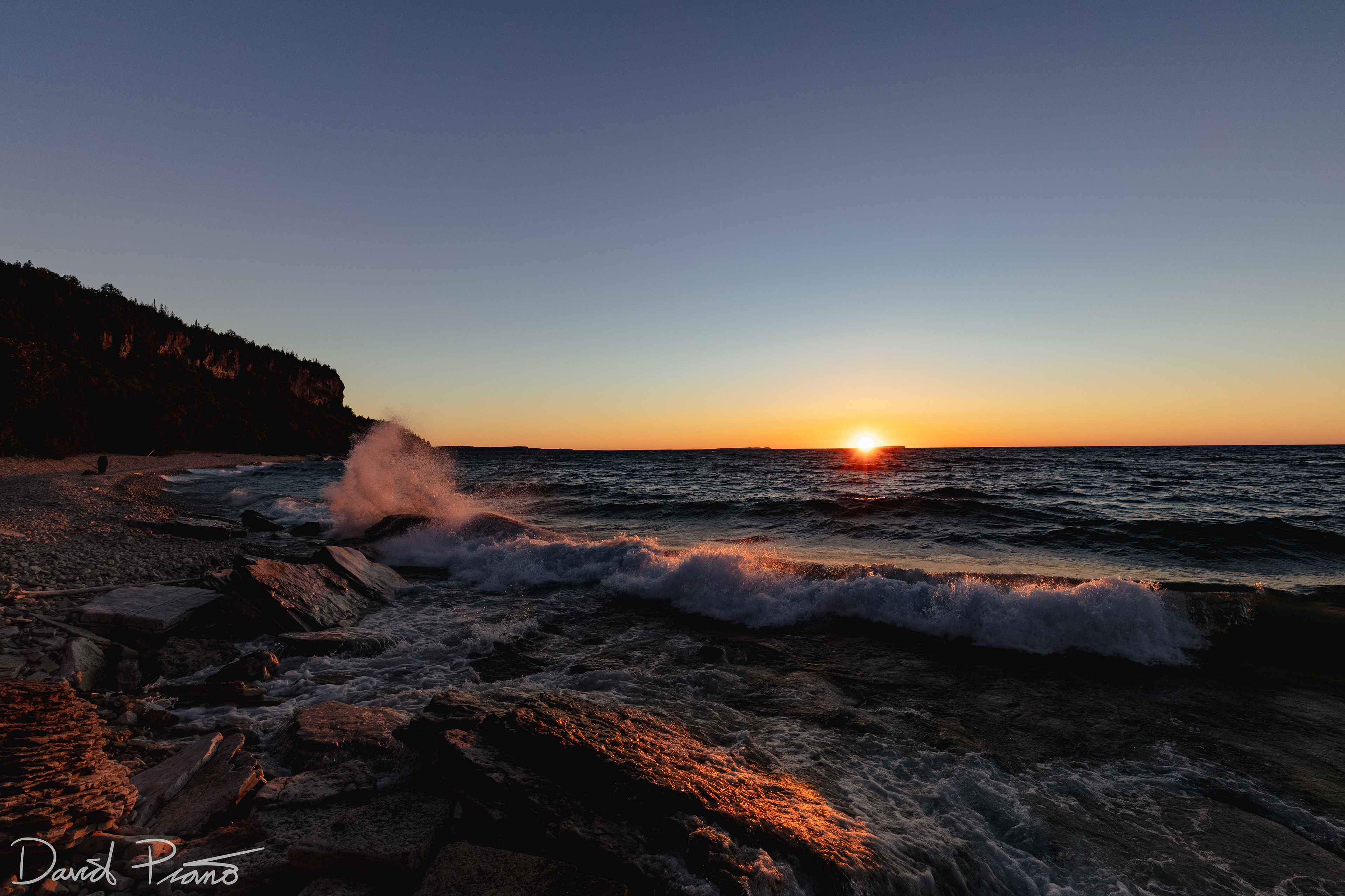Sunset at High Dump, Bruce Peninsula National Park