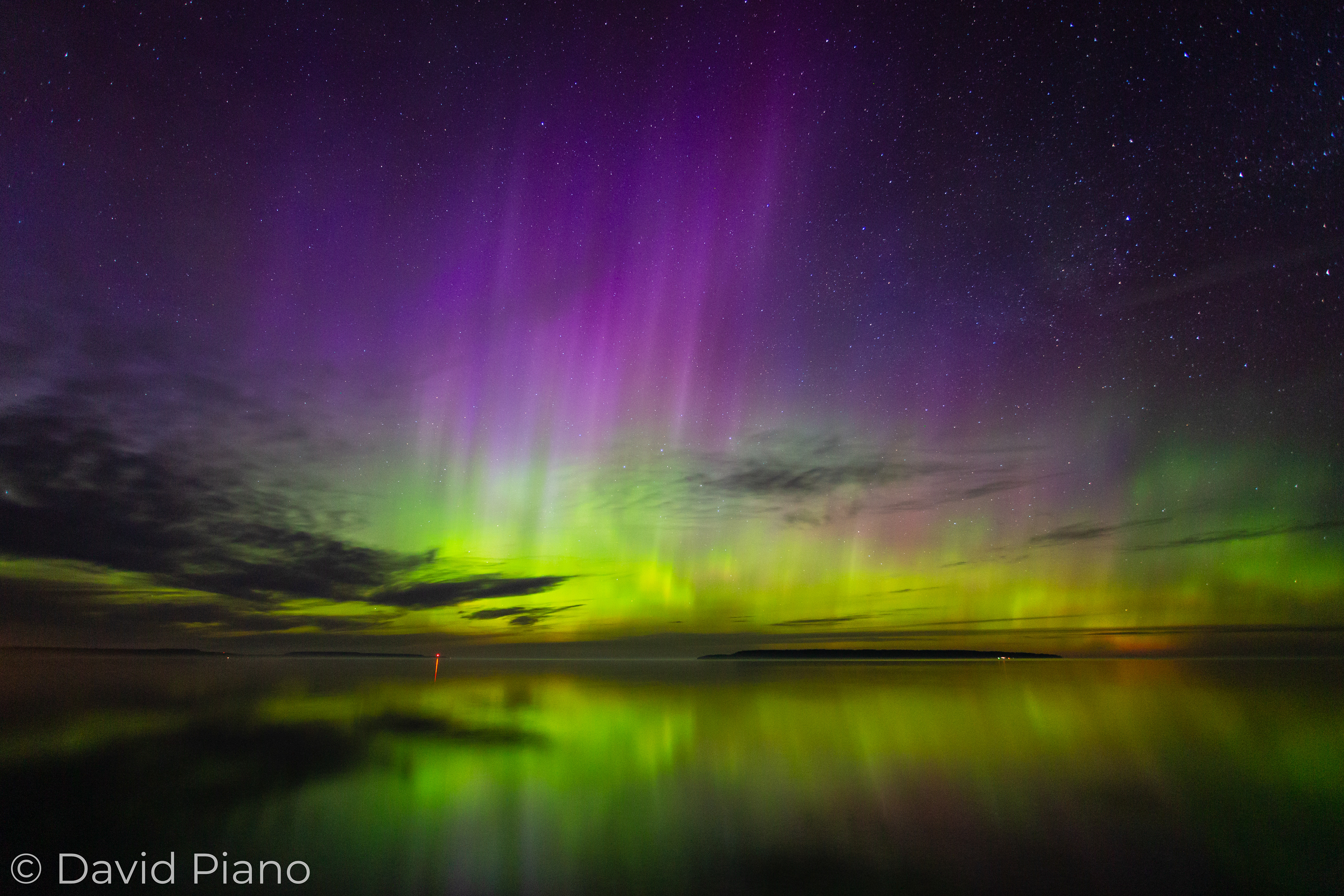 Northern Lights Over Big Bay, ON - 05/27/2017