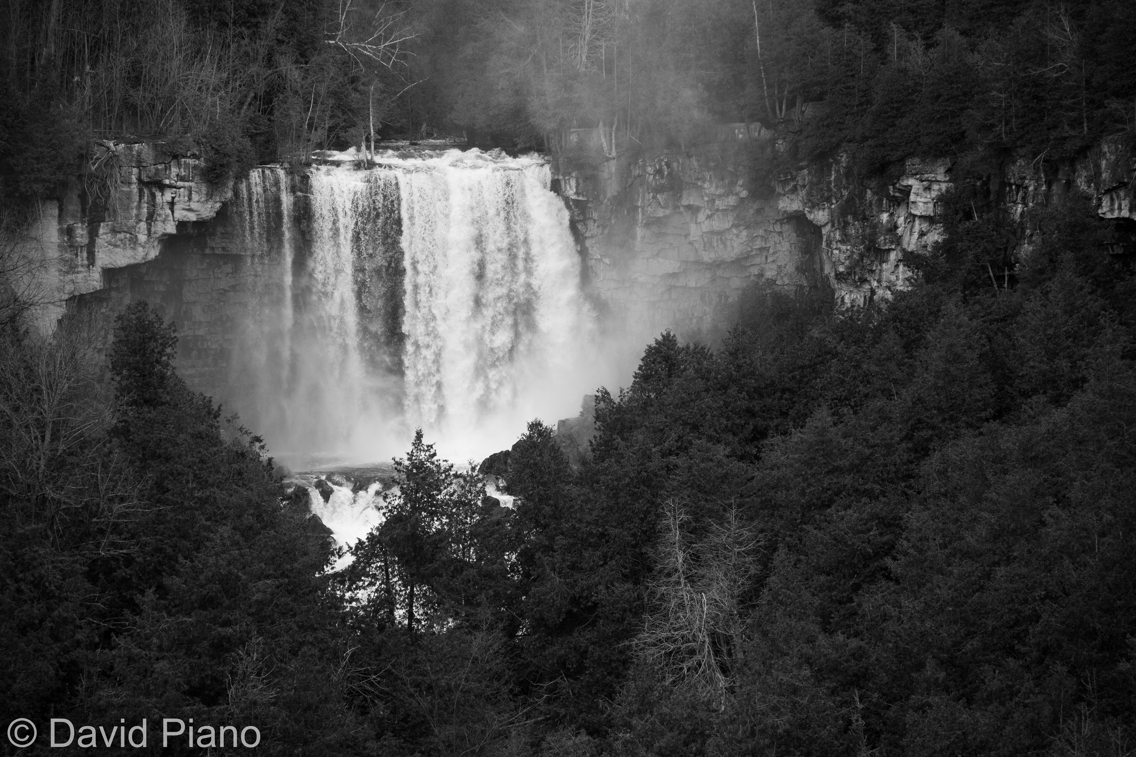 Eugenia Falls during high flow- Flesherton, ON - May 2017