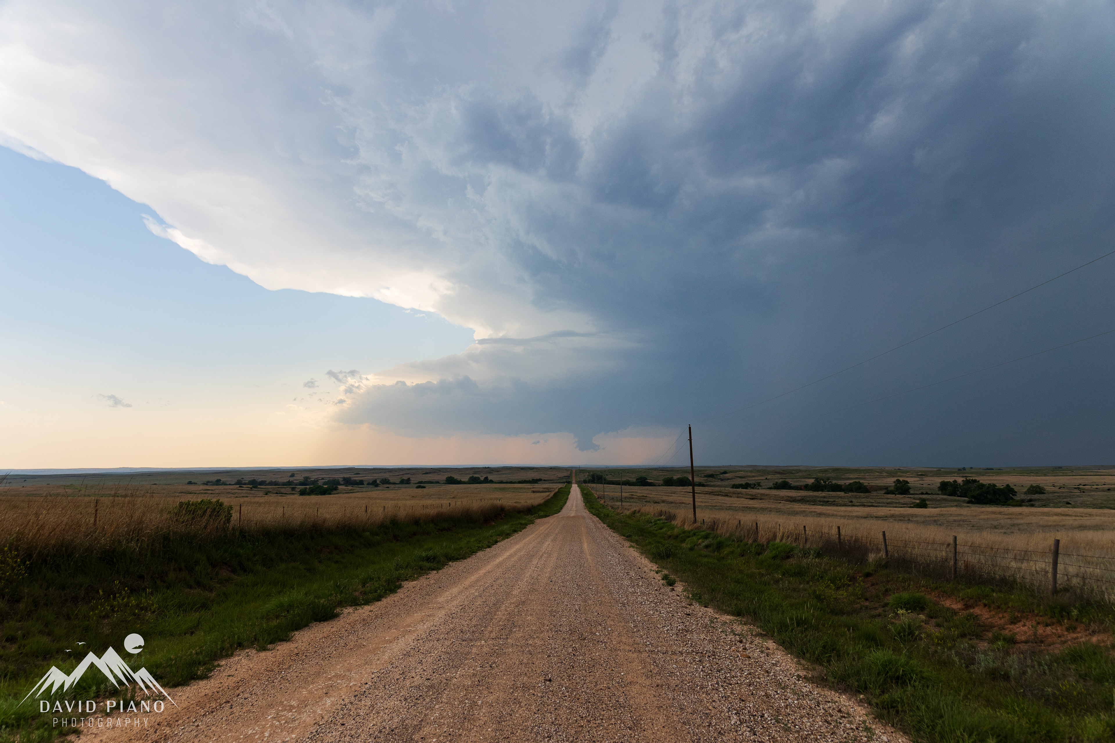 Organizing supercell near the OK/KS border