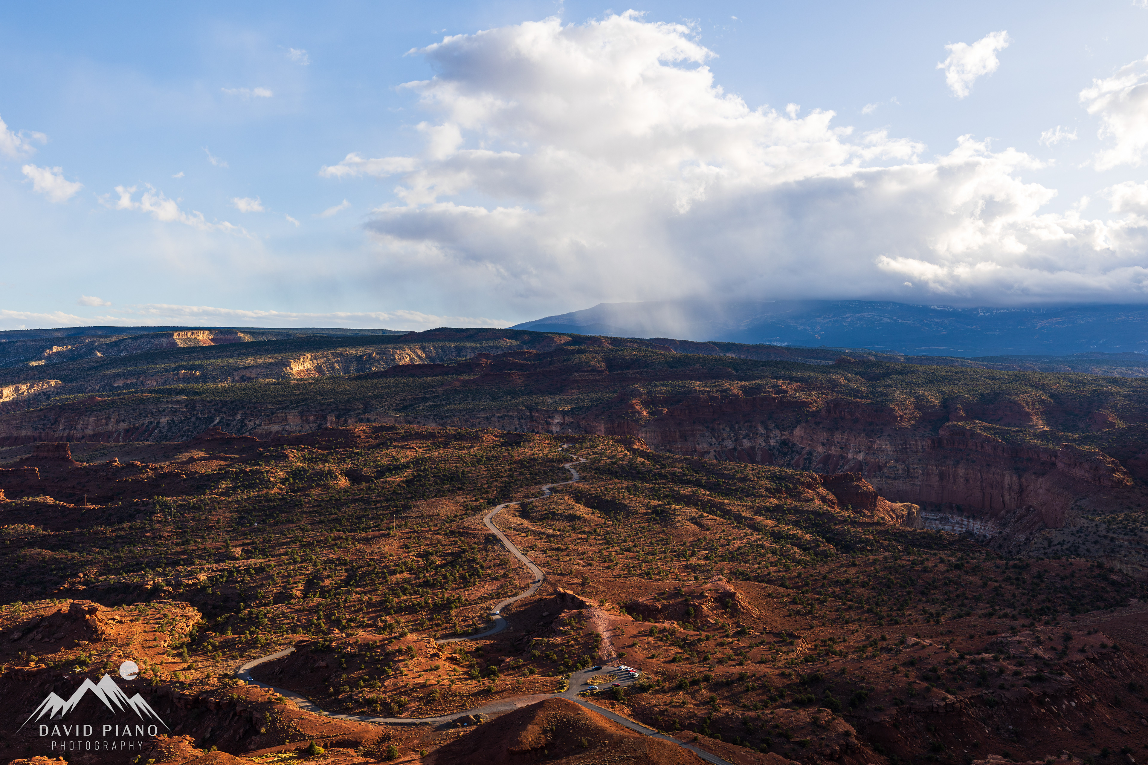 Panoramic view at the top of Chimney Rock Trail
