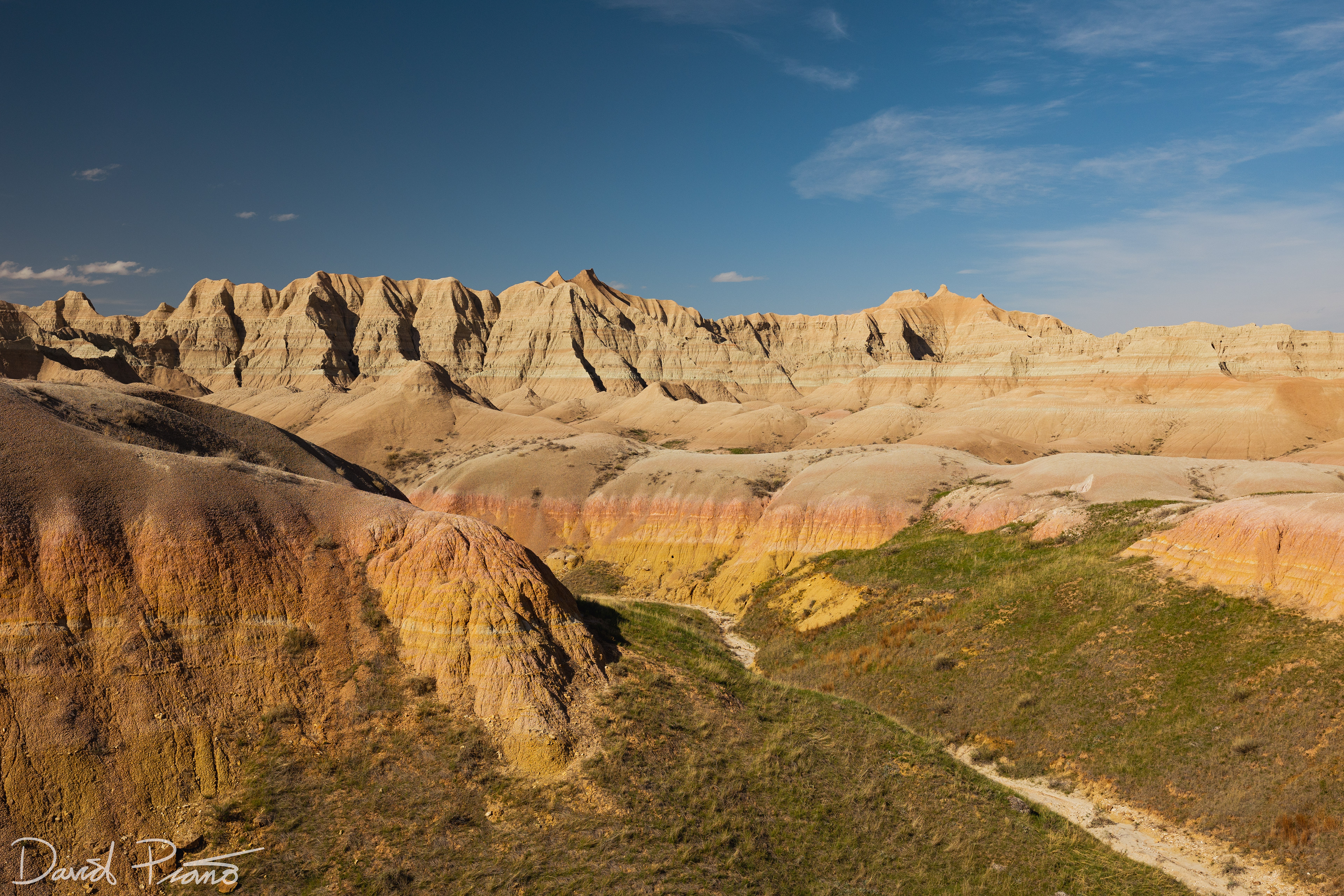 The Yellow Mounds, a colourful and intriguing feature of the badlands