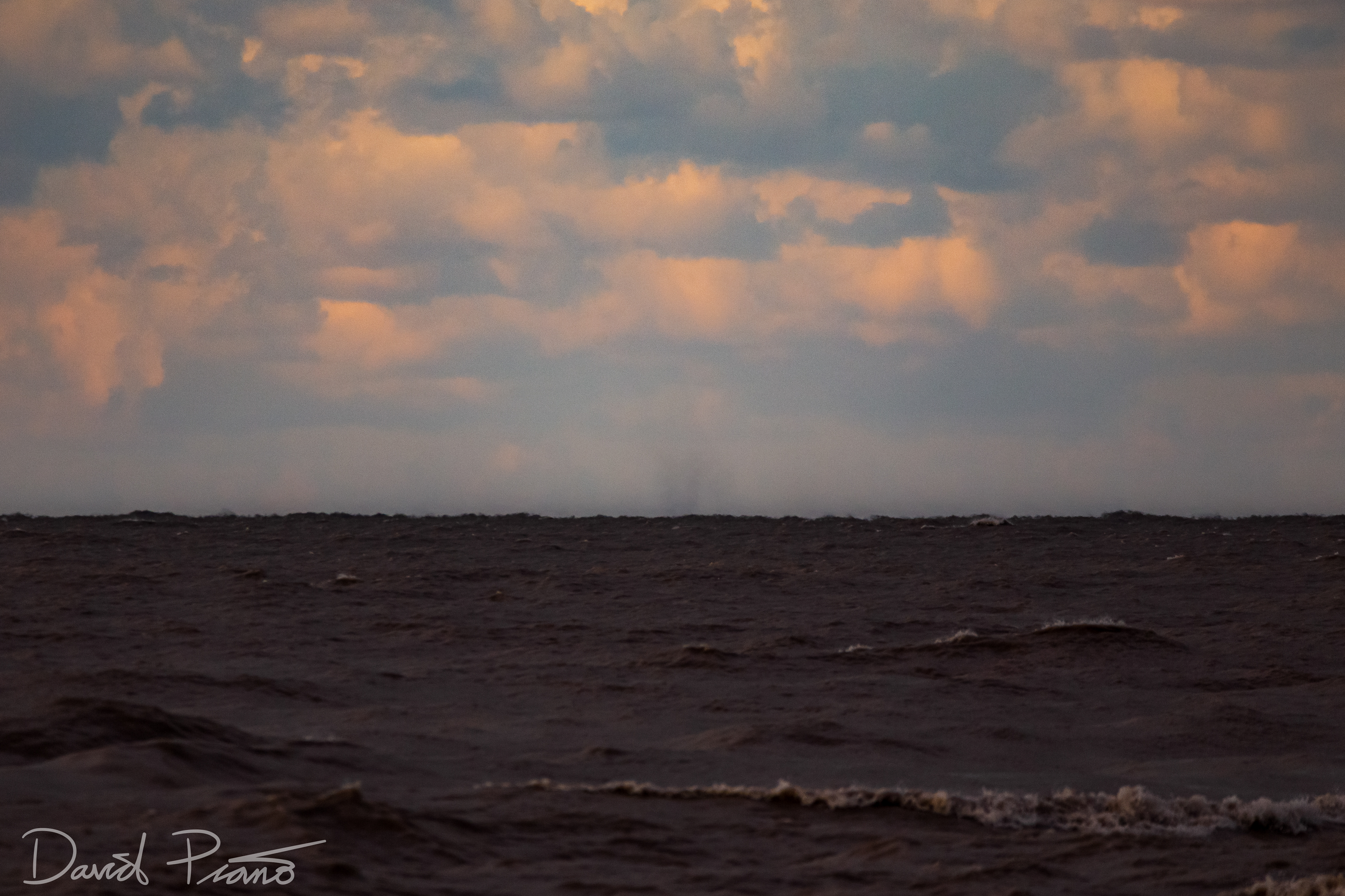 Close-up of spray ring on Lake Erie seen from Long Point - 10/17/2020