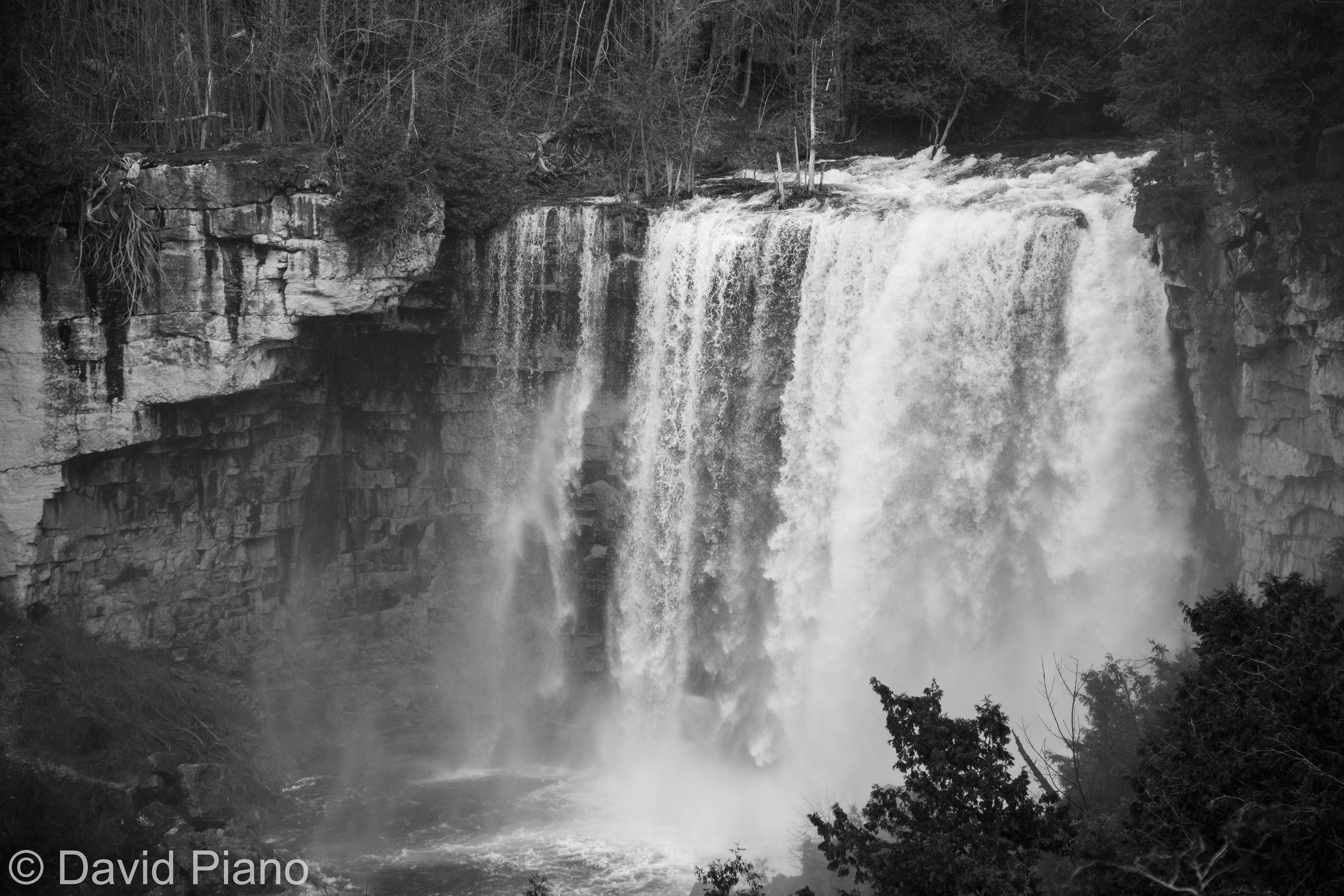 Eugenia Falls during high flow - Flesherton, ON - May 2017