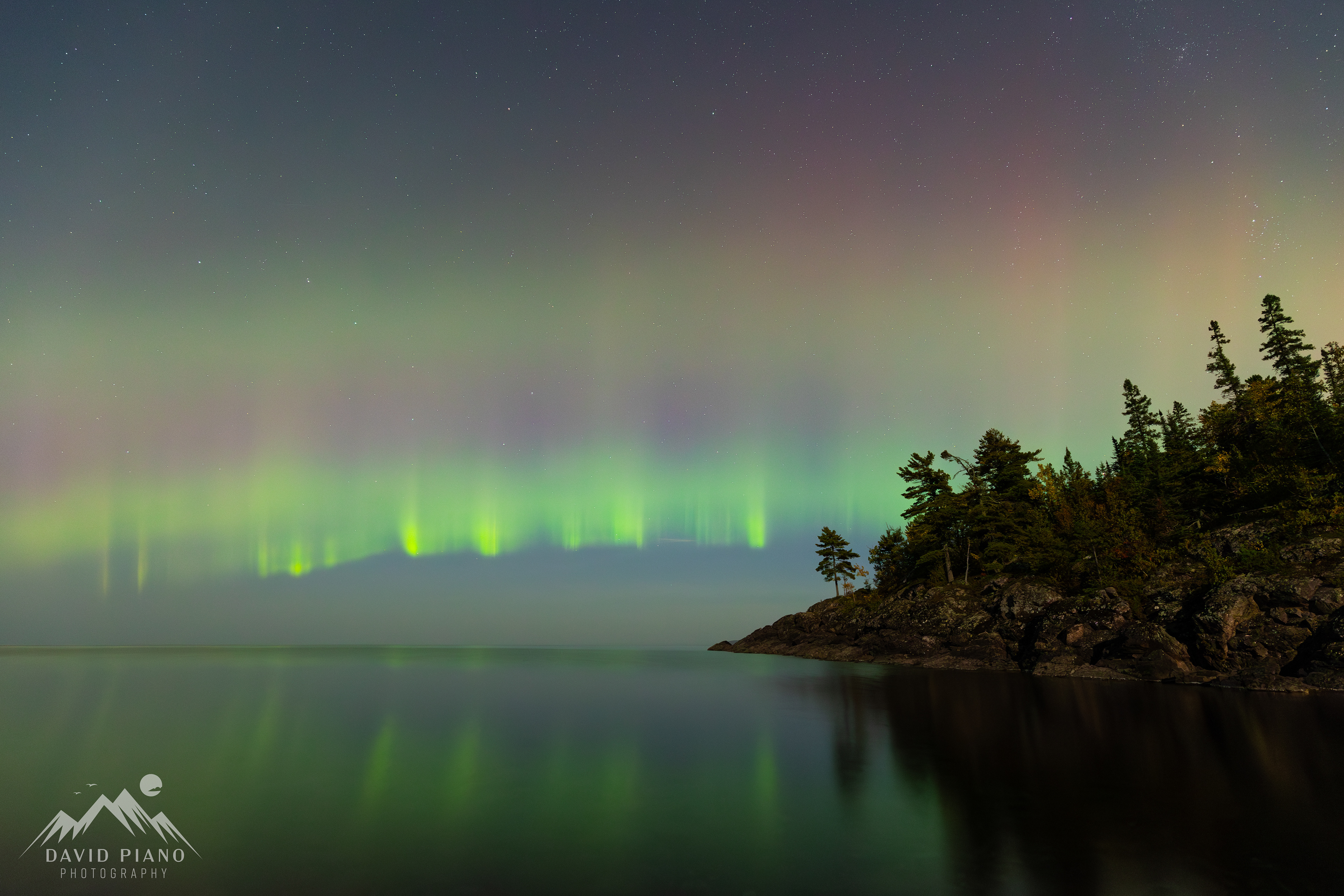 Northern lights over Lake Superior - Sept. 2023