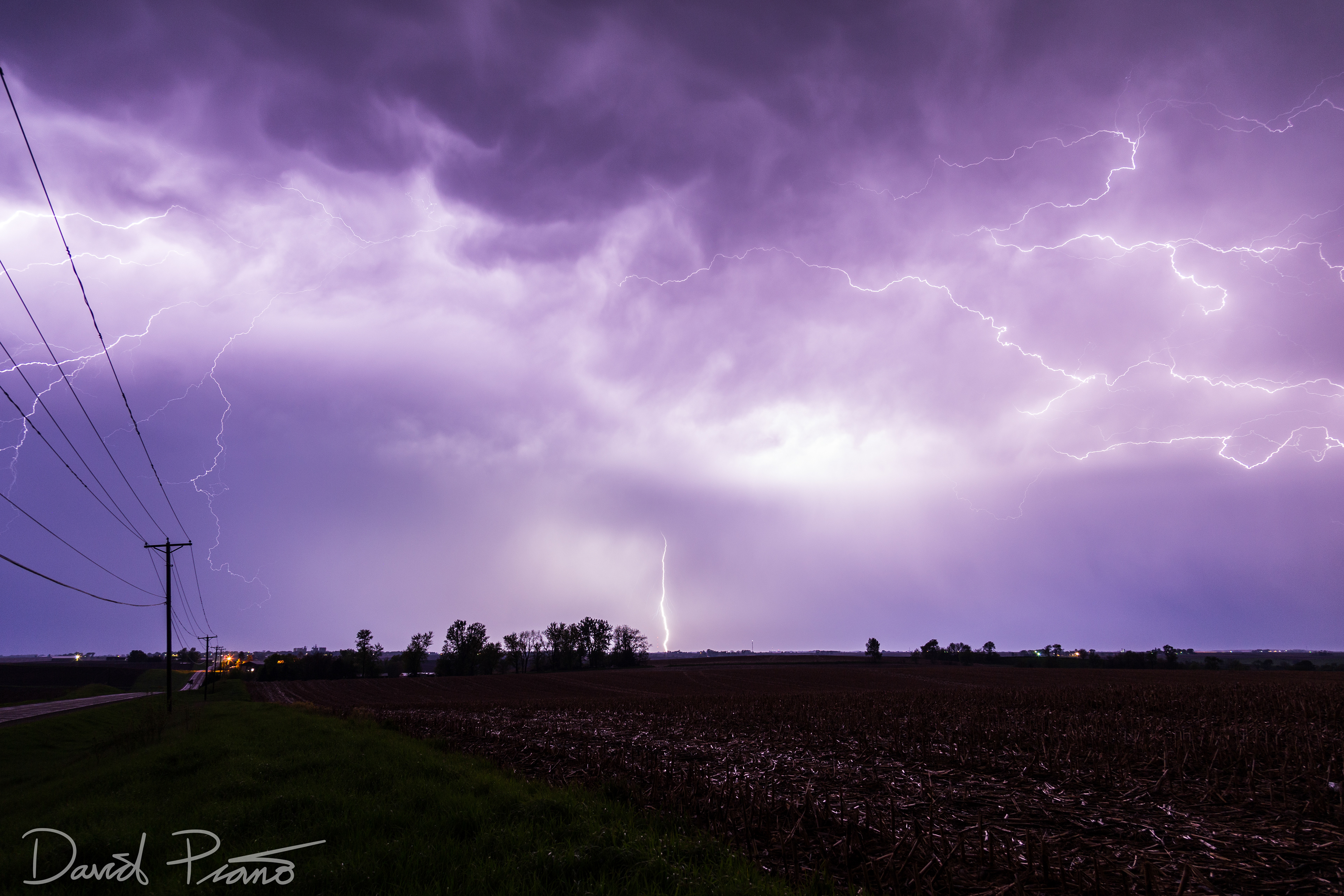 An electric night over Prairie City, IA - 05/16/2019