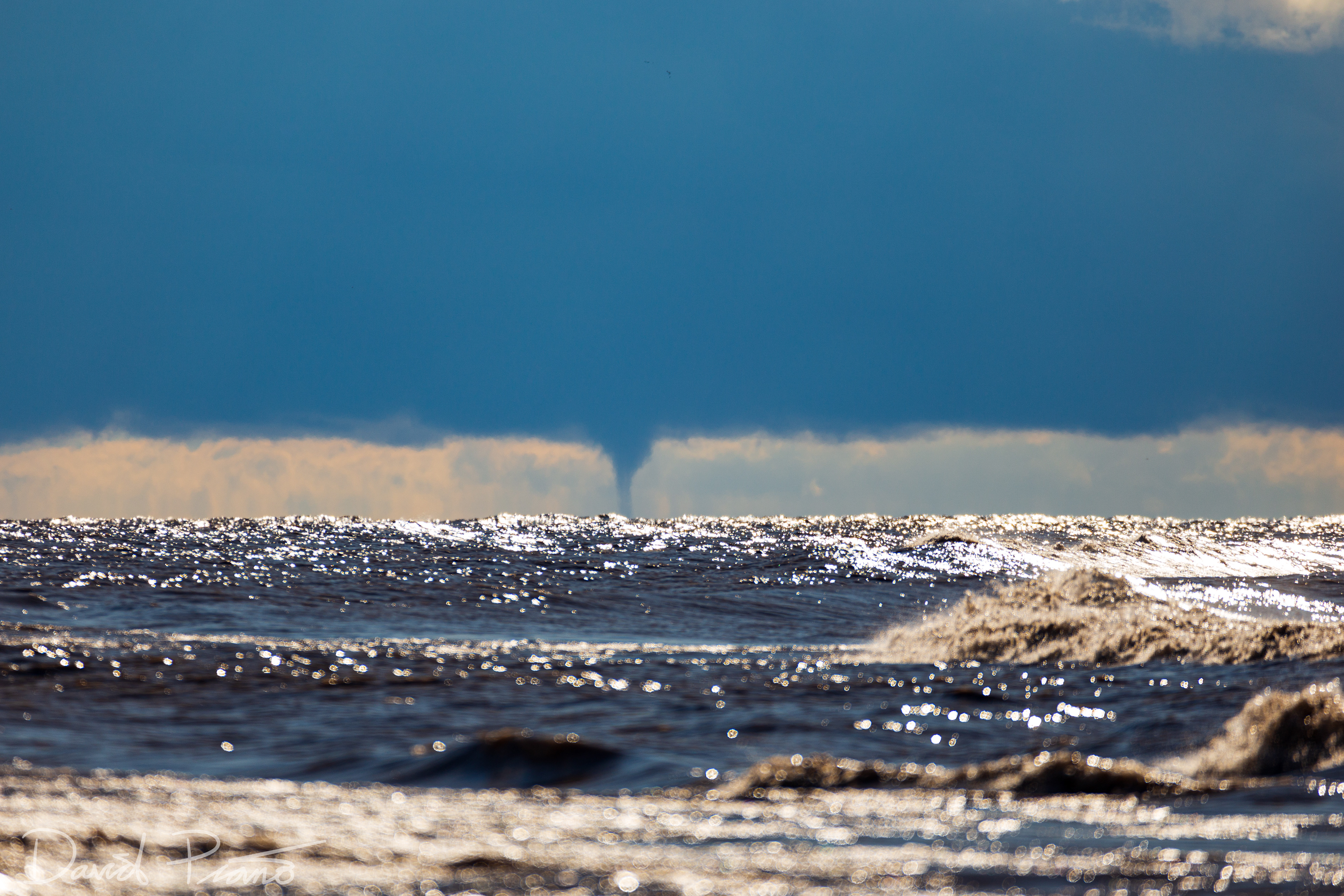 Waterspout over Lake Erie seen from Long Point - 10/01/2020