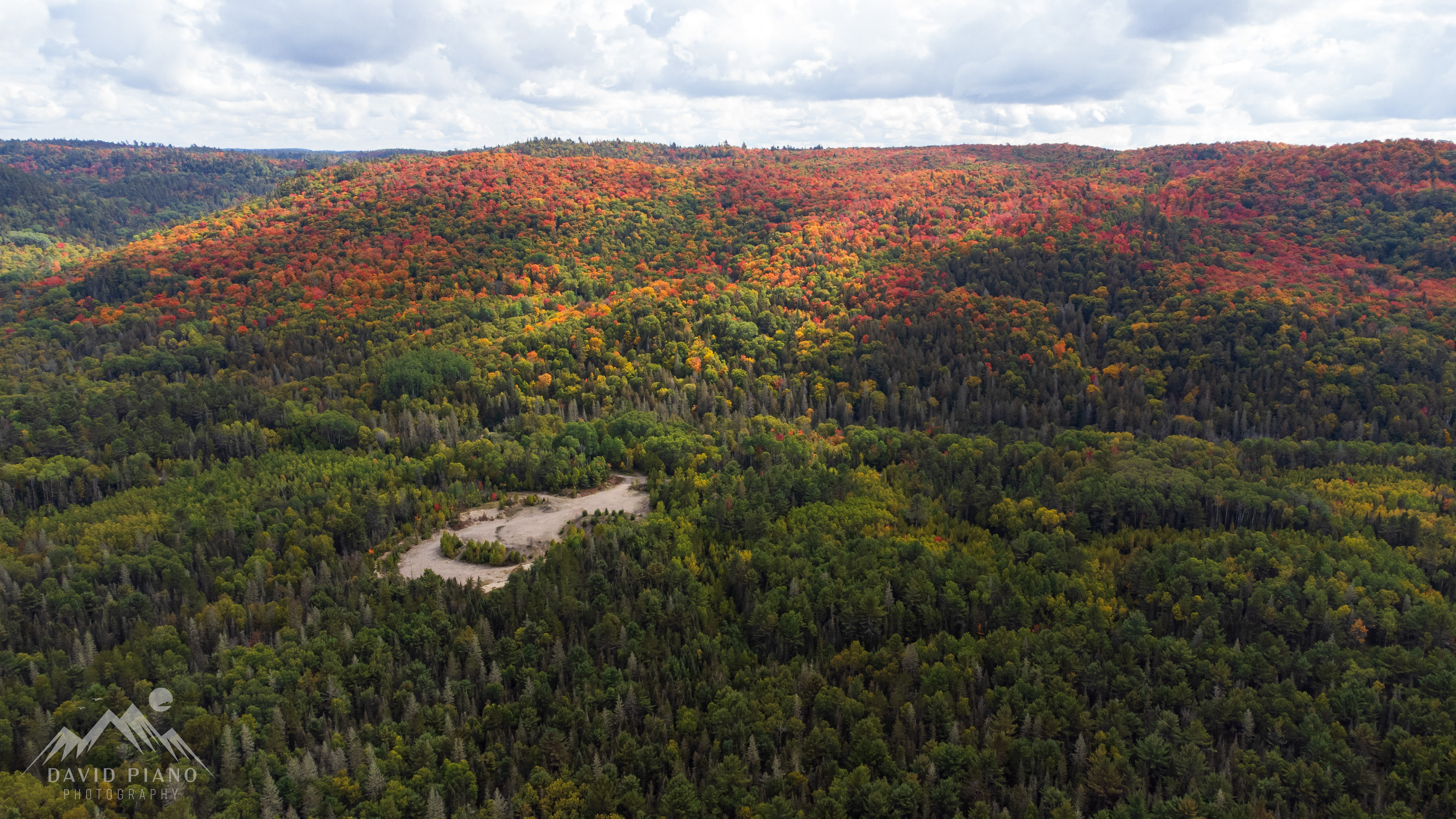 Colourful trees alongside the Mississagi River