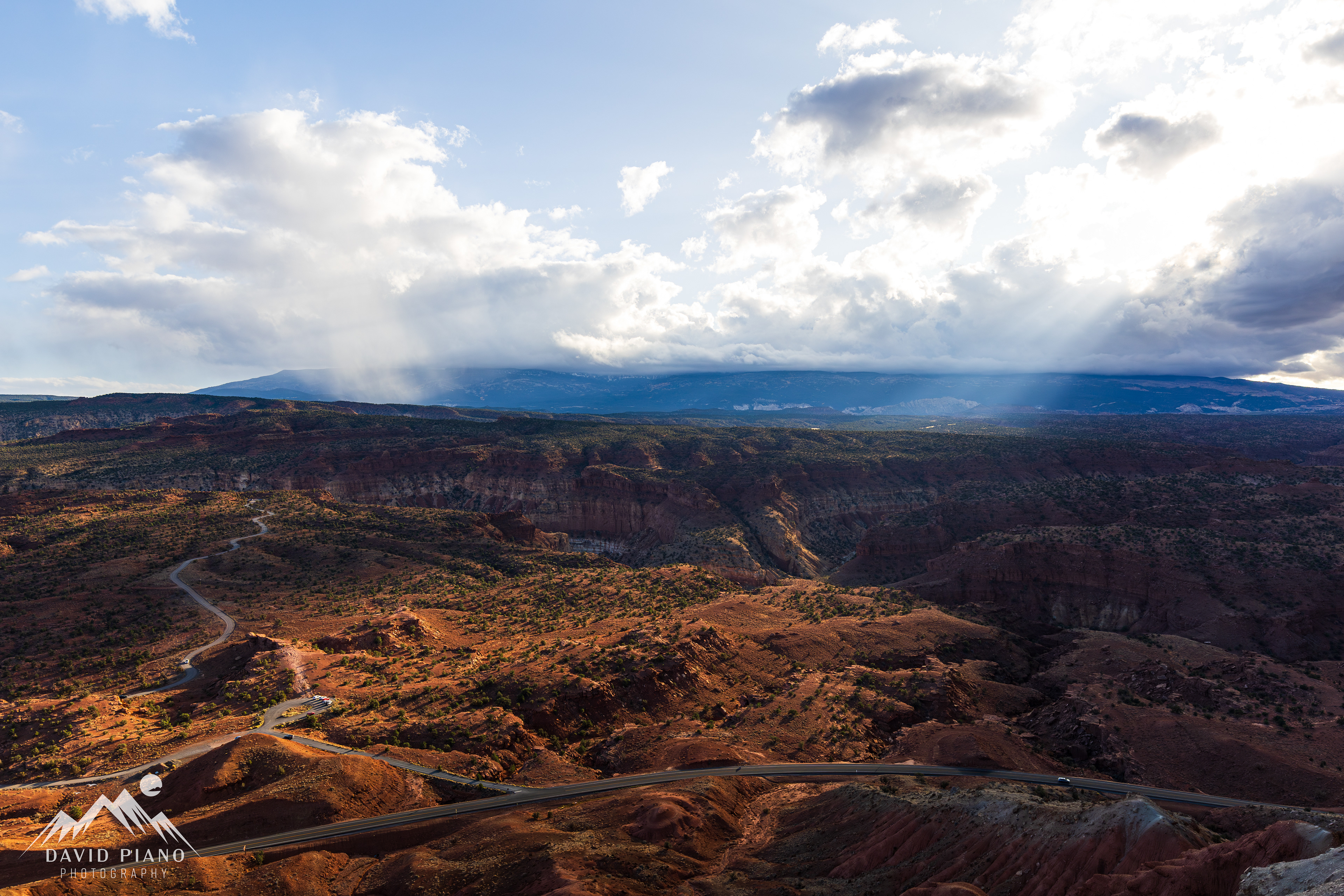 Panoramic view at the top of Chimney Rock Trail