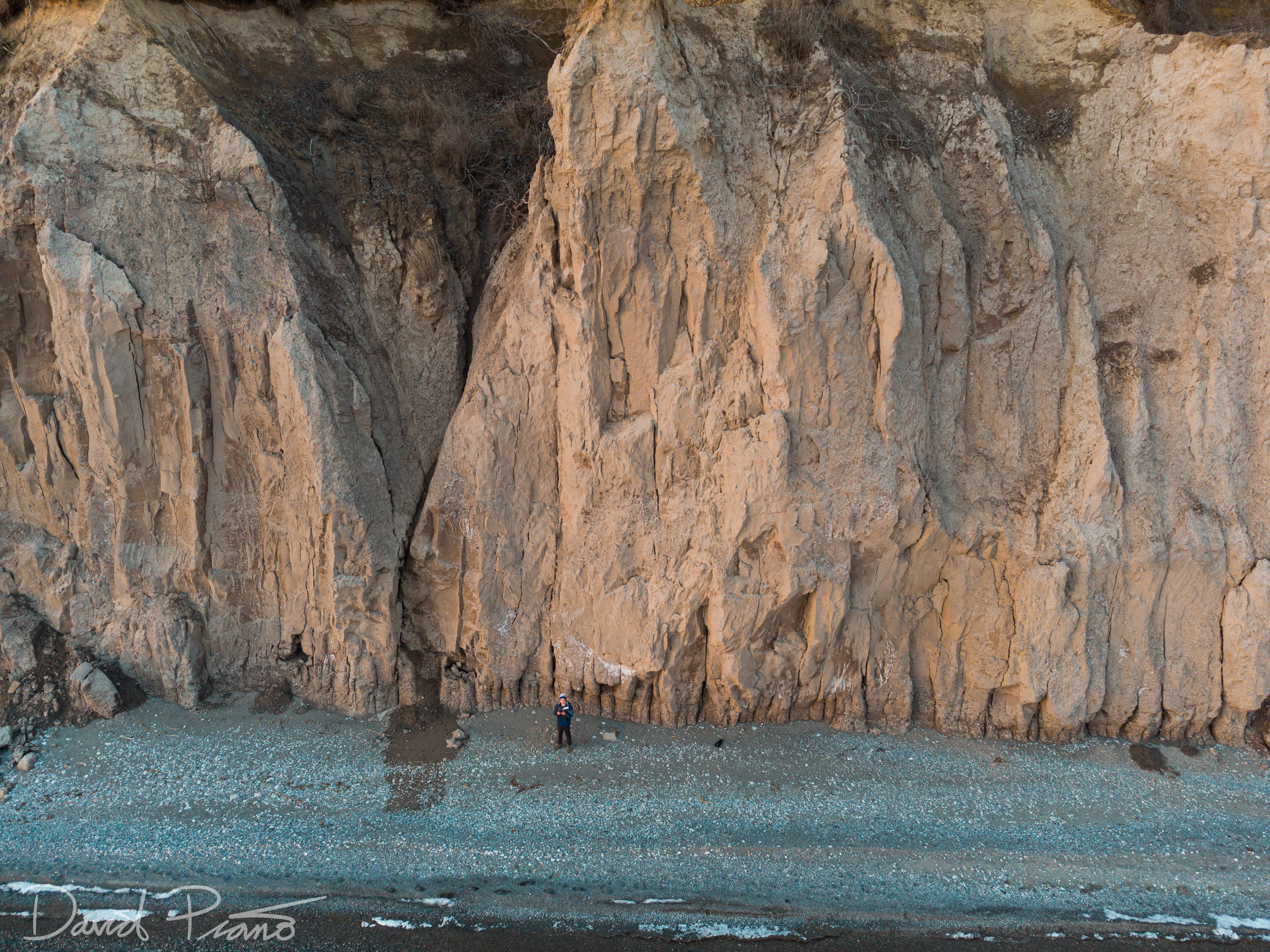 Lake Erie sand cliffs along the coastline of Elgin County, ON