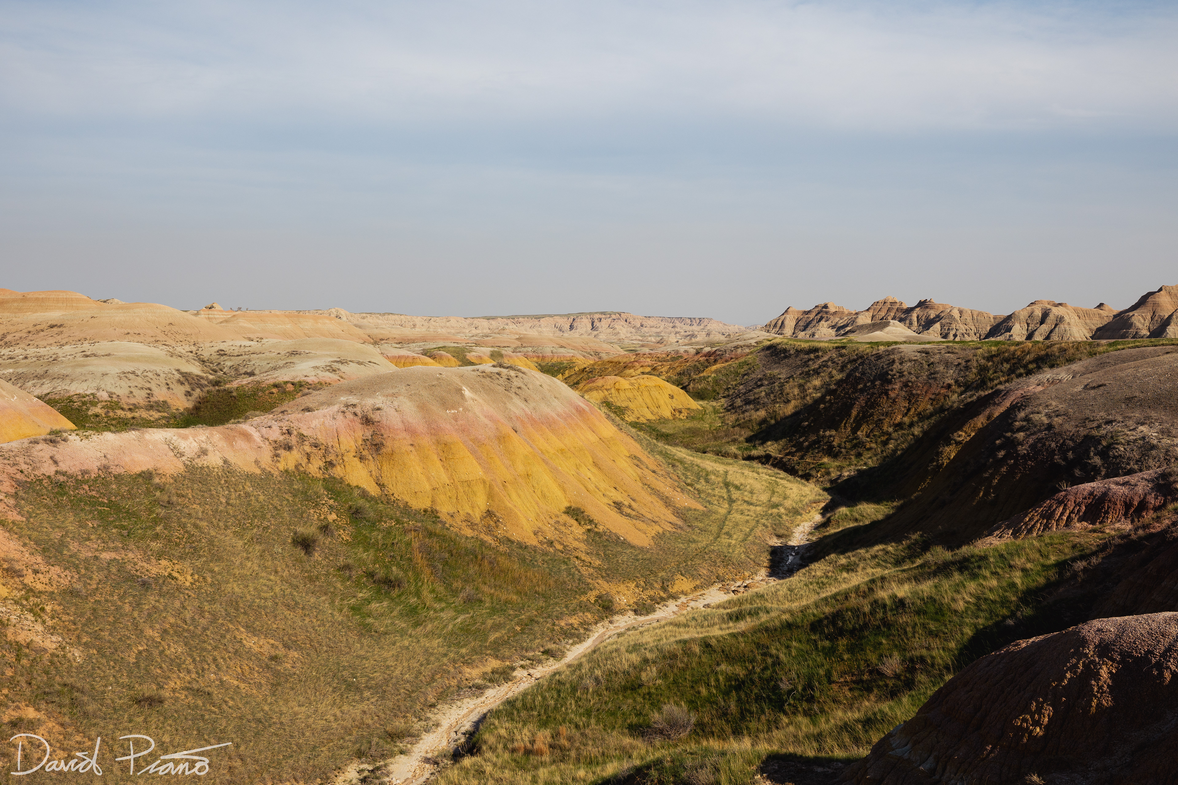 The Yellow Mounds, a colourful and intriguing feature of the badlands