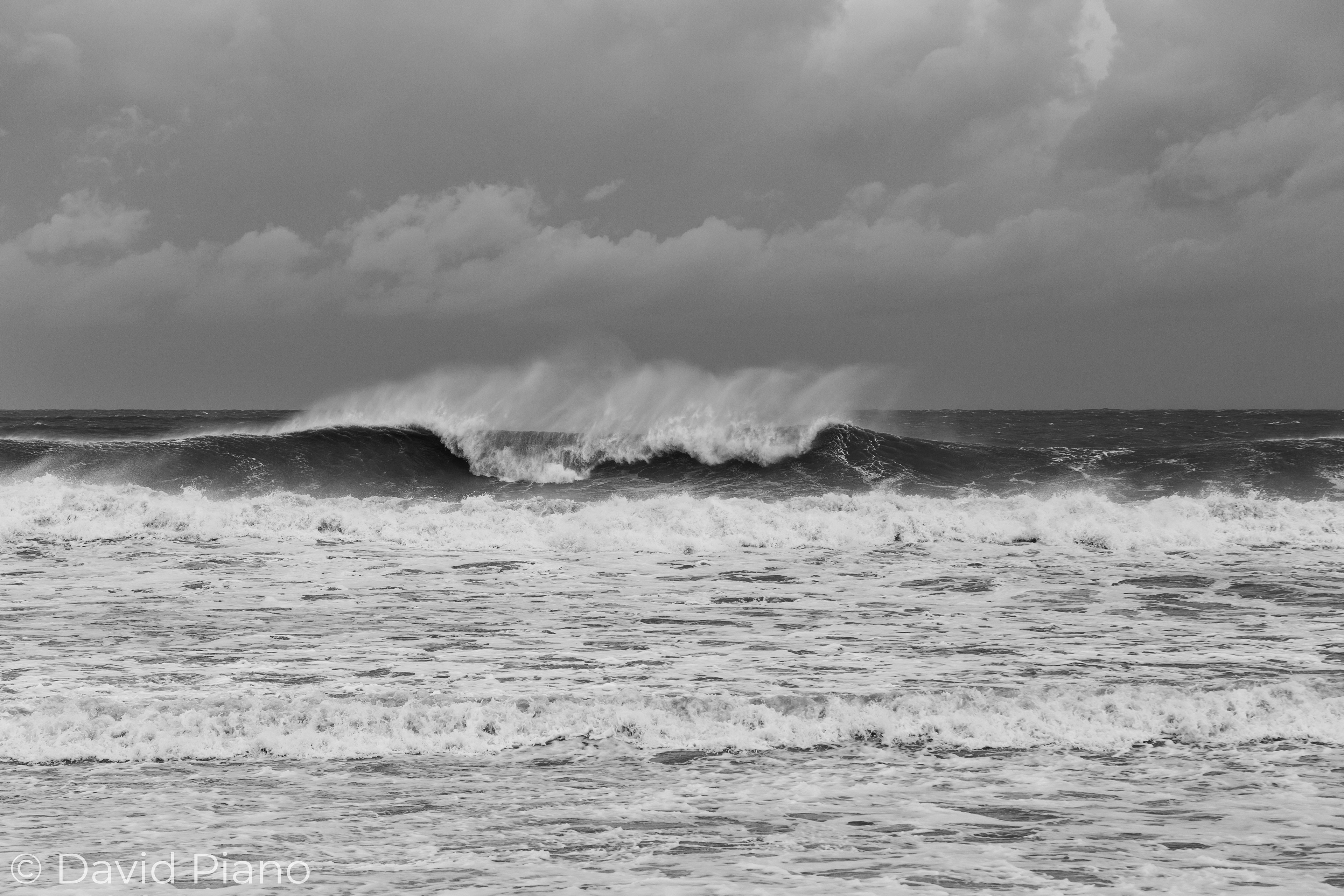 Giant waves crash ashore in advance of Hurricane Florence's arrival - North Topsail Beach, NC - 09/13/2018