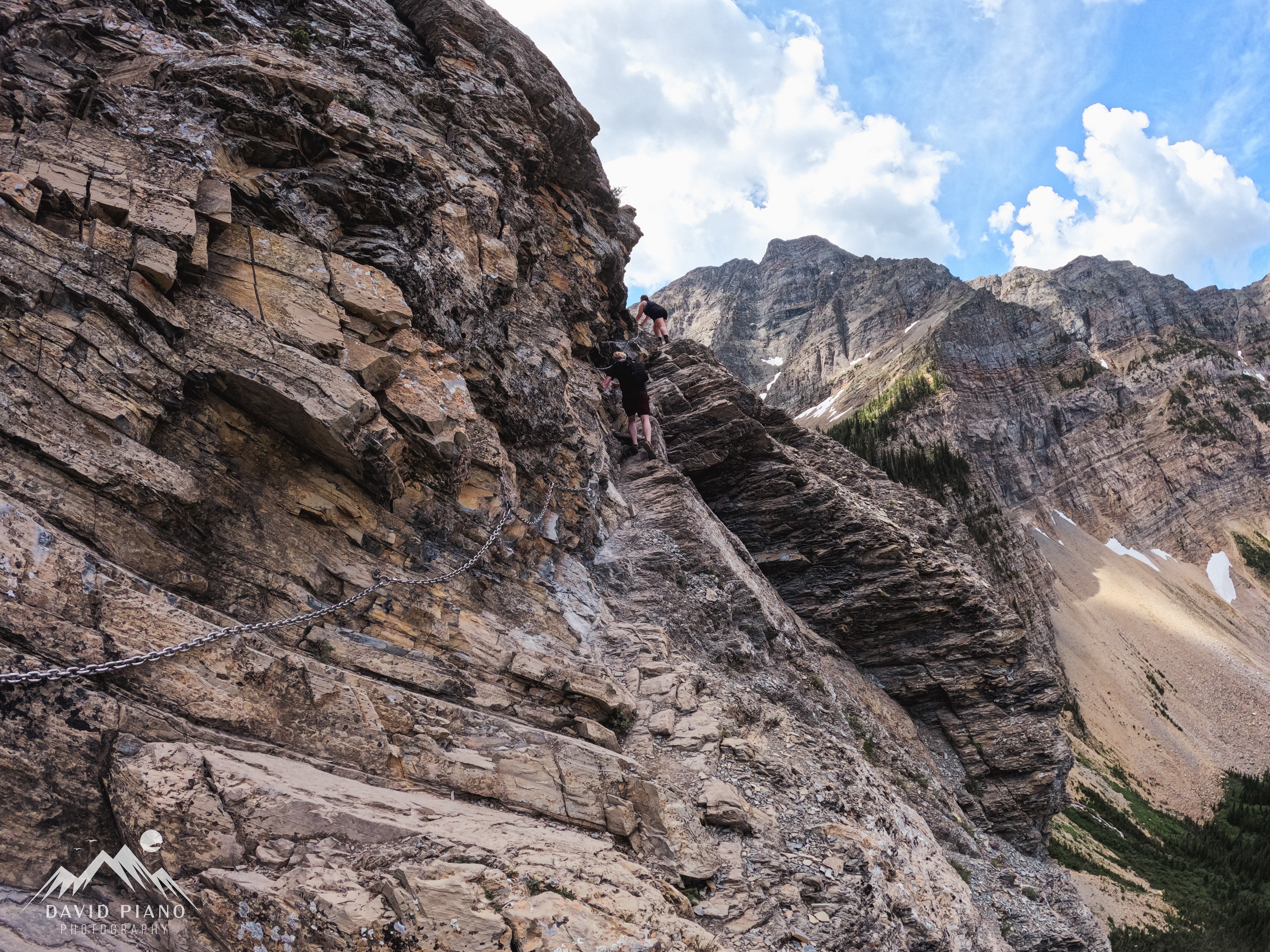 Crypt Lake Hike Chains Section