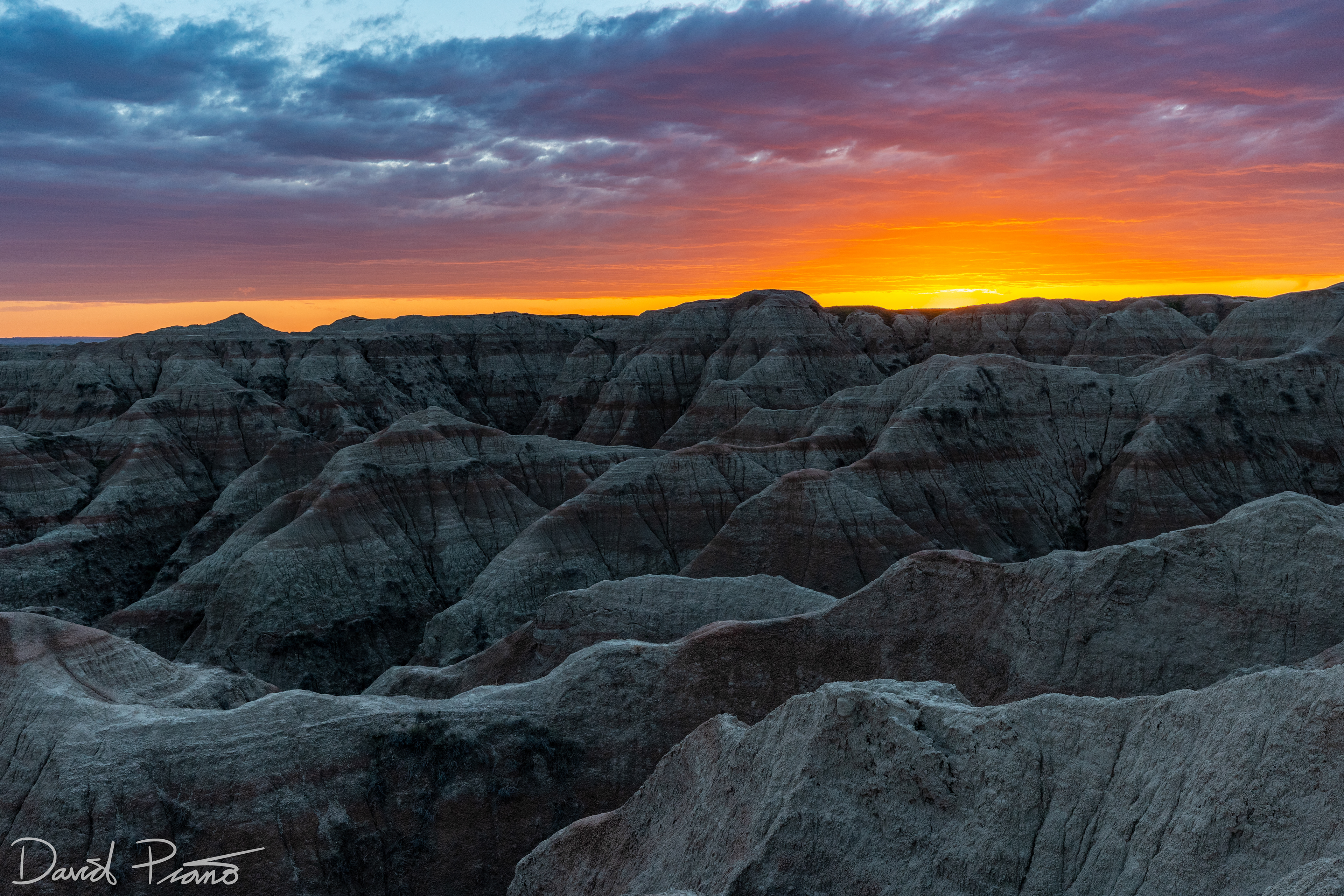 Badlands Sunset